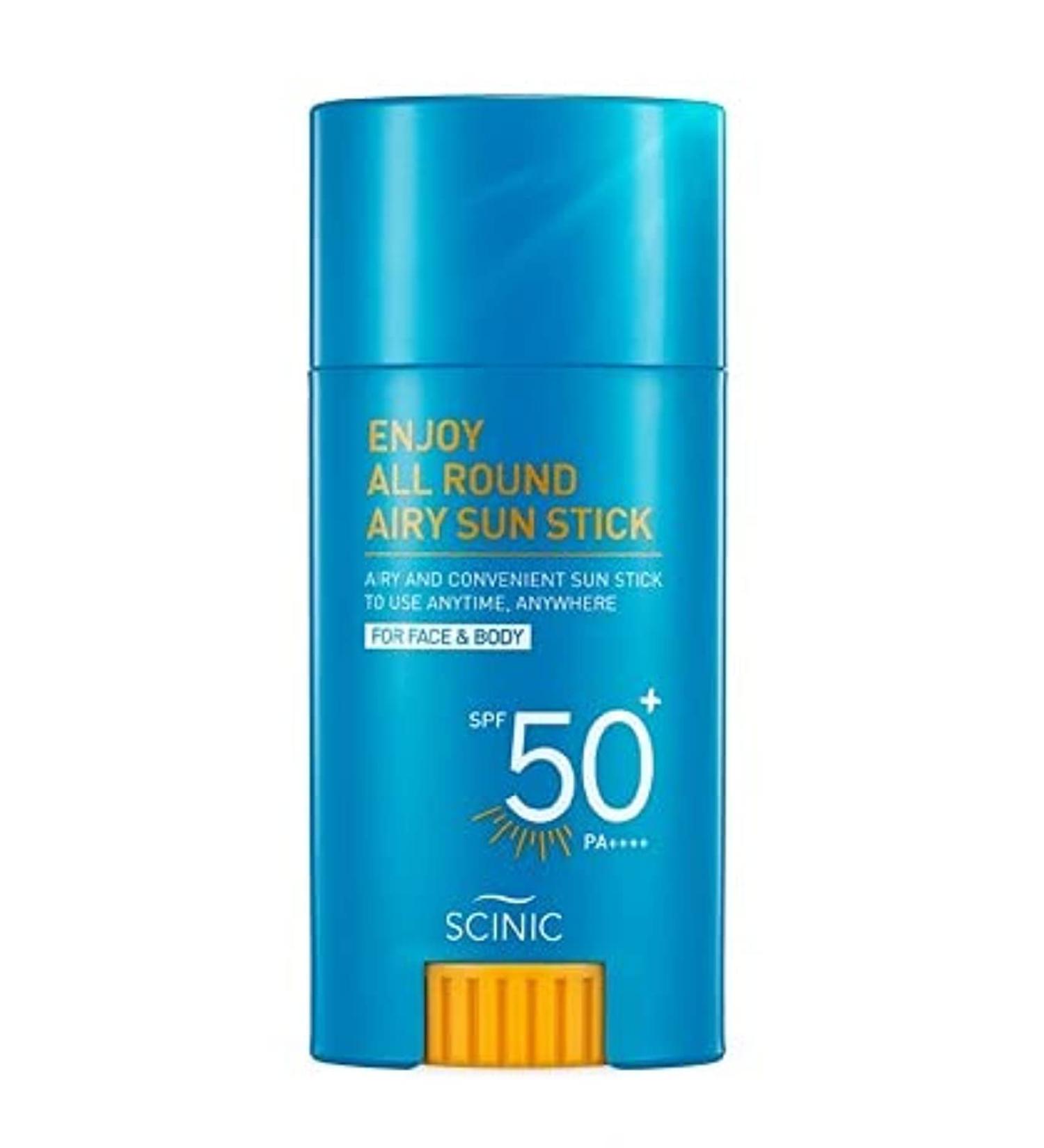 SCINIC Airy Sun Stick SPF 50+ PA++++ 25g - Lightweight Sunscreen Protection - Buy Online on GoSupps.com