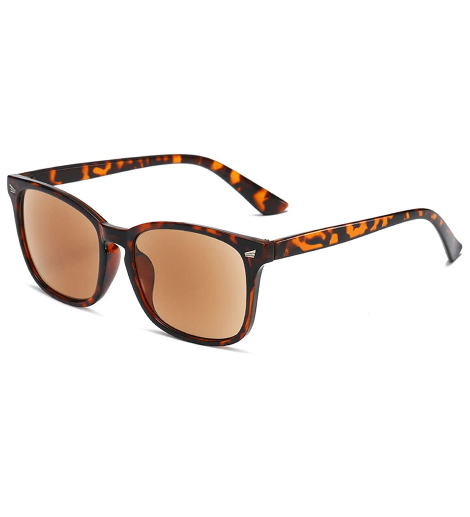 Koosufa Fashion Sunglasses & Reading Glasses for Men - UV Protection Anti-Blue Light Outdoor Reading - Available in Multiple Strengths (1.0 - 4.0) - Stylish Leopard Brown - Buy Online on GoSupps.com