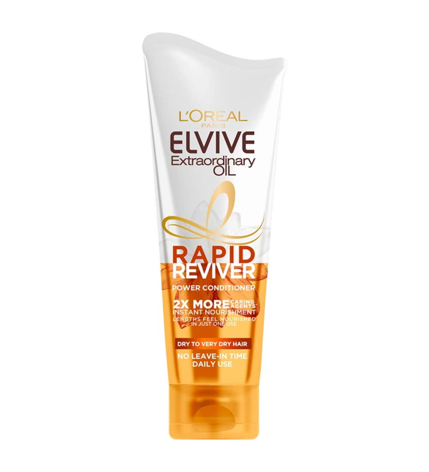 L'Oreal Paris Elvive Extraordinary Oil Rapid Reviver Dry Hair Conditioner 180ml - Pack of 1 - Buy Online on GoSupps.com
