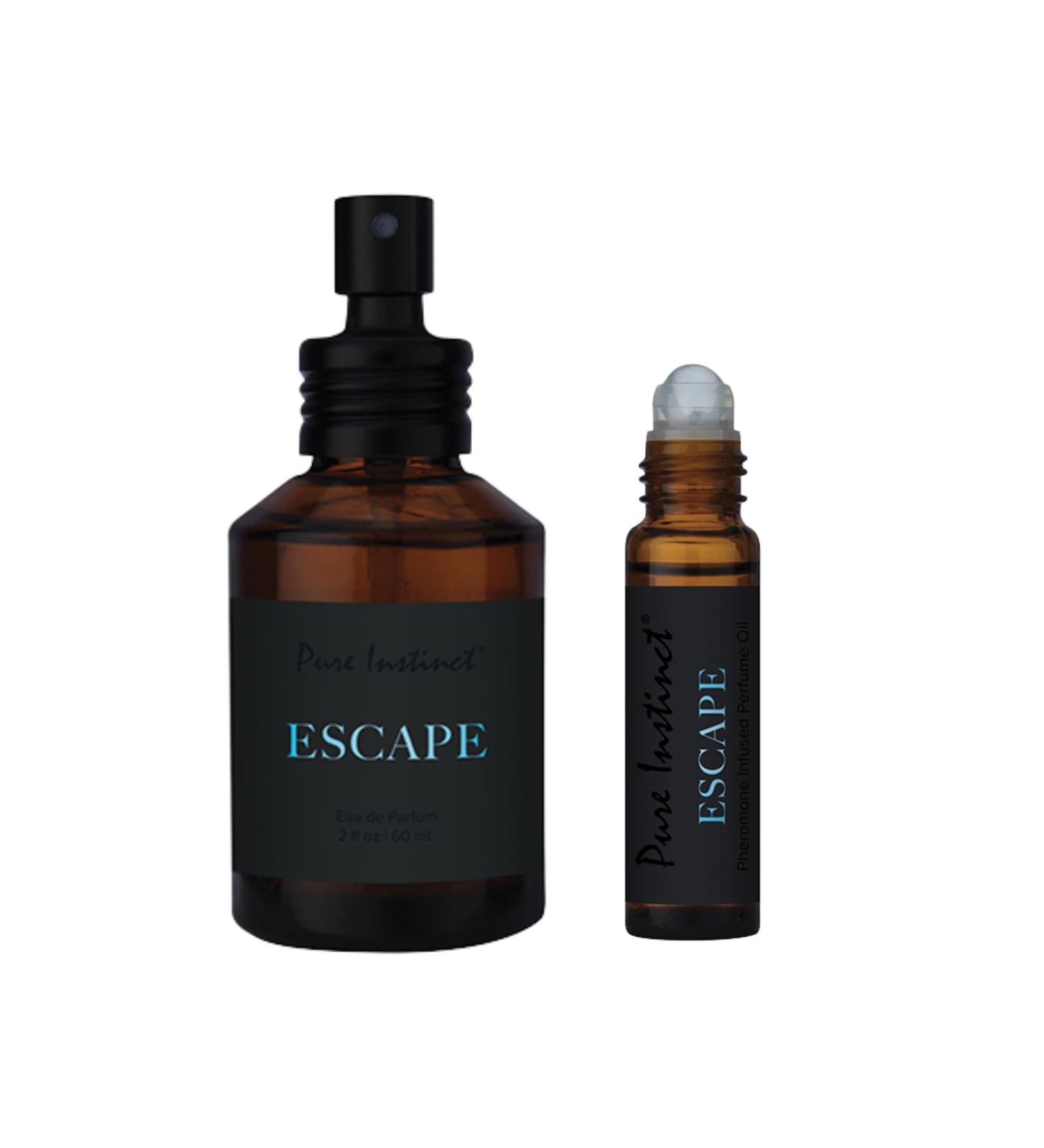 Men's Pheromone Perfume Set - Bold Scent & Enhanced Attraction - Perfume & Roll-On Oil - Gifts for Him (Escape)