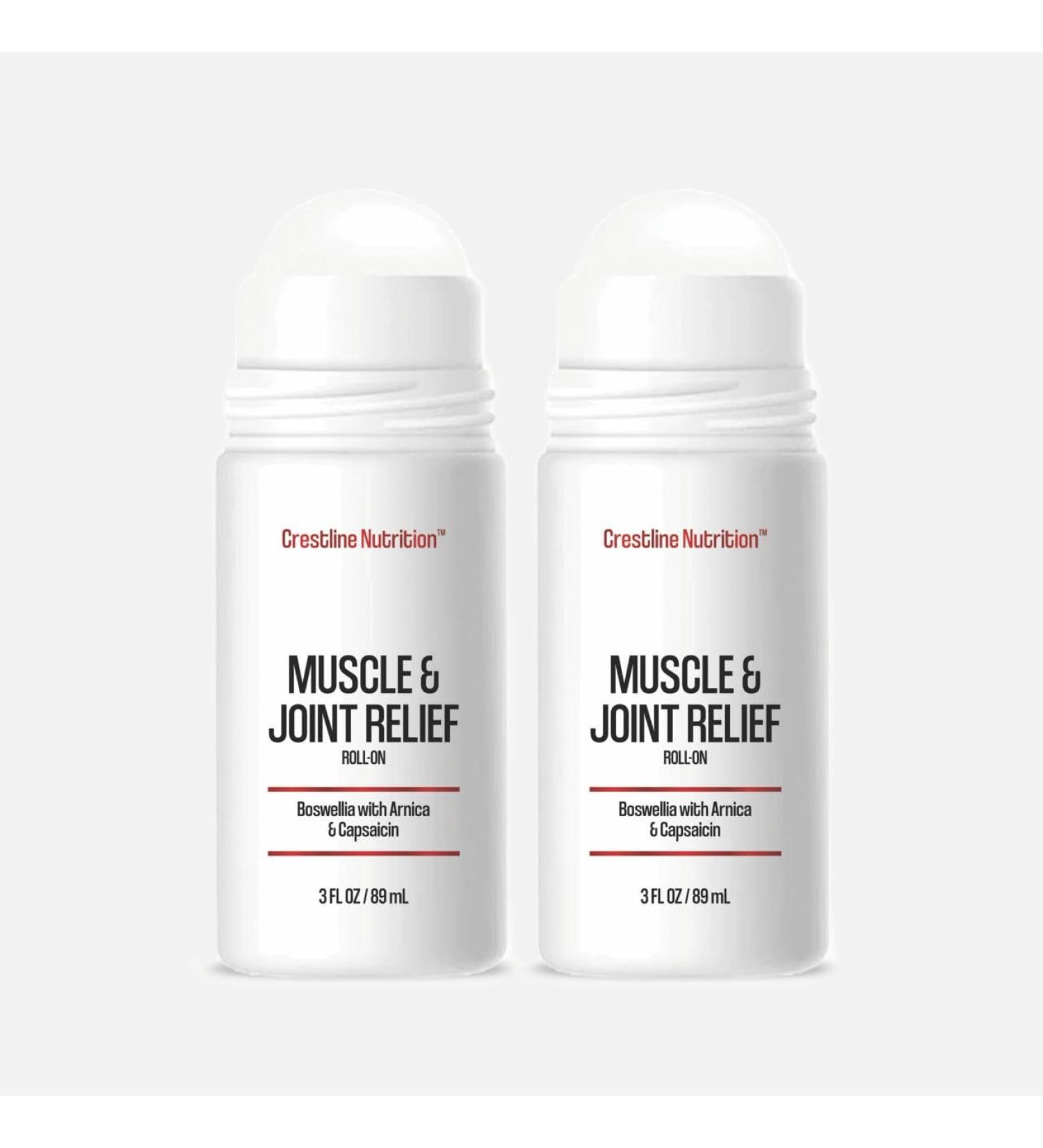Crestline Nutrition Muscle & Joint Relief Supplement Fast Acting Formula to Soothe Muscle Discomfort Support Joint Health and Improve Flexibility - 3 fl oz / 89 ml - Pack of 2 - Buy Online on GoSupps.com