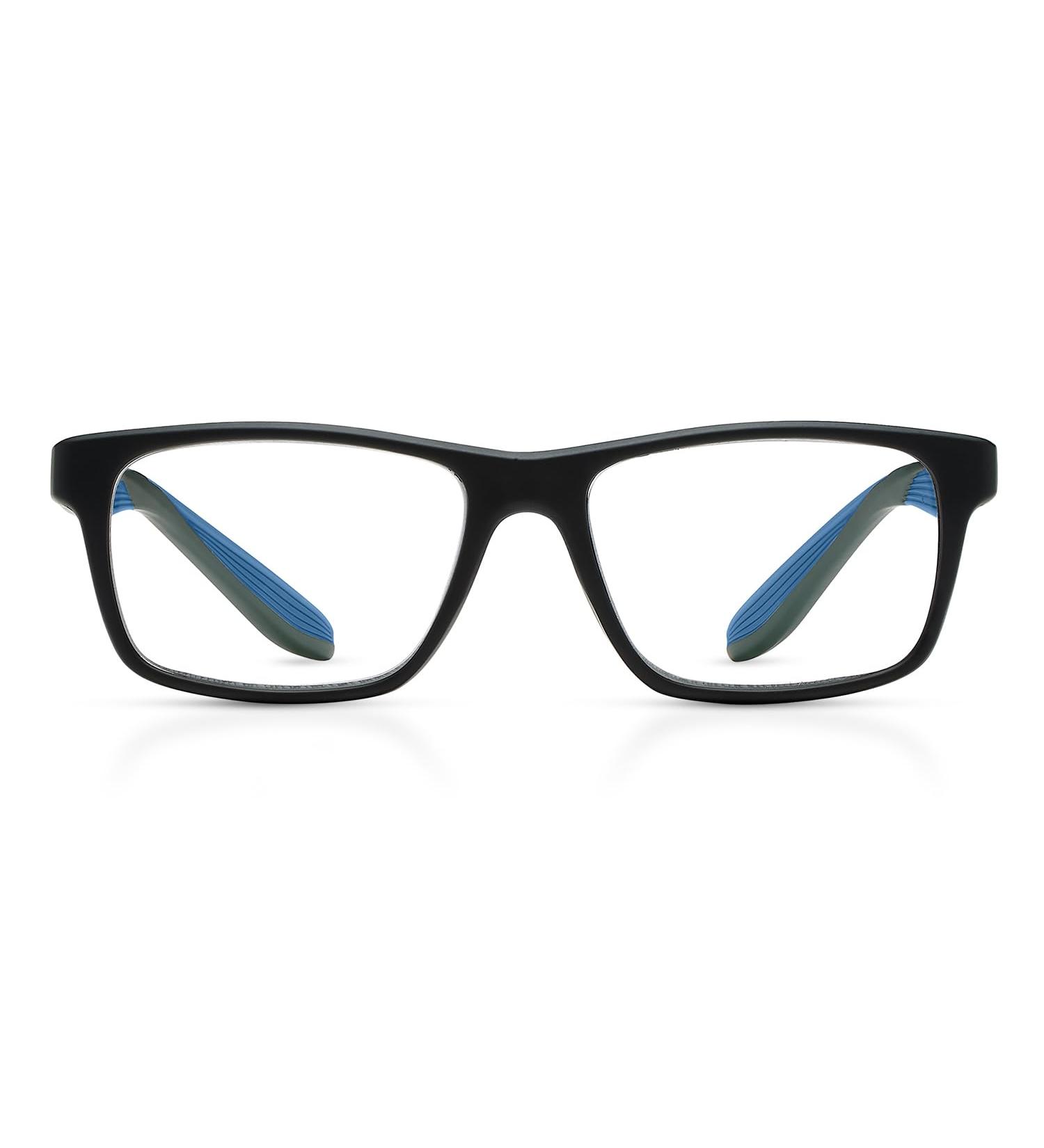 SAV Eyewear Men's Sportex AR4163 Blue Square Reading Glasses +1.5 x - Stylish & Comfortable International Shipping - Buy Online on GoSupps.com