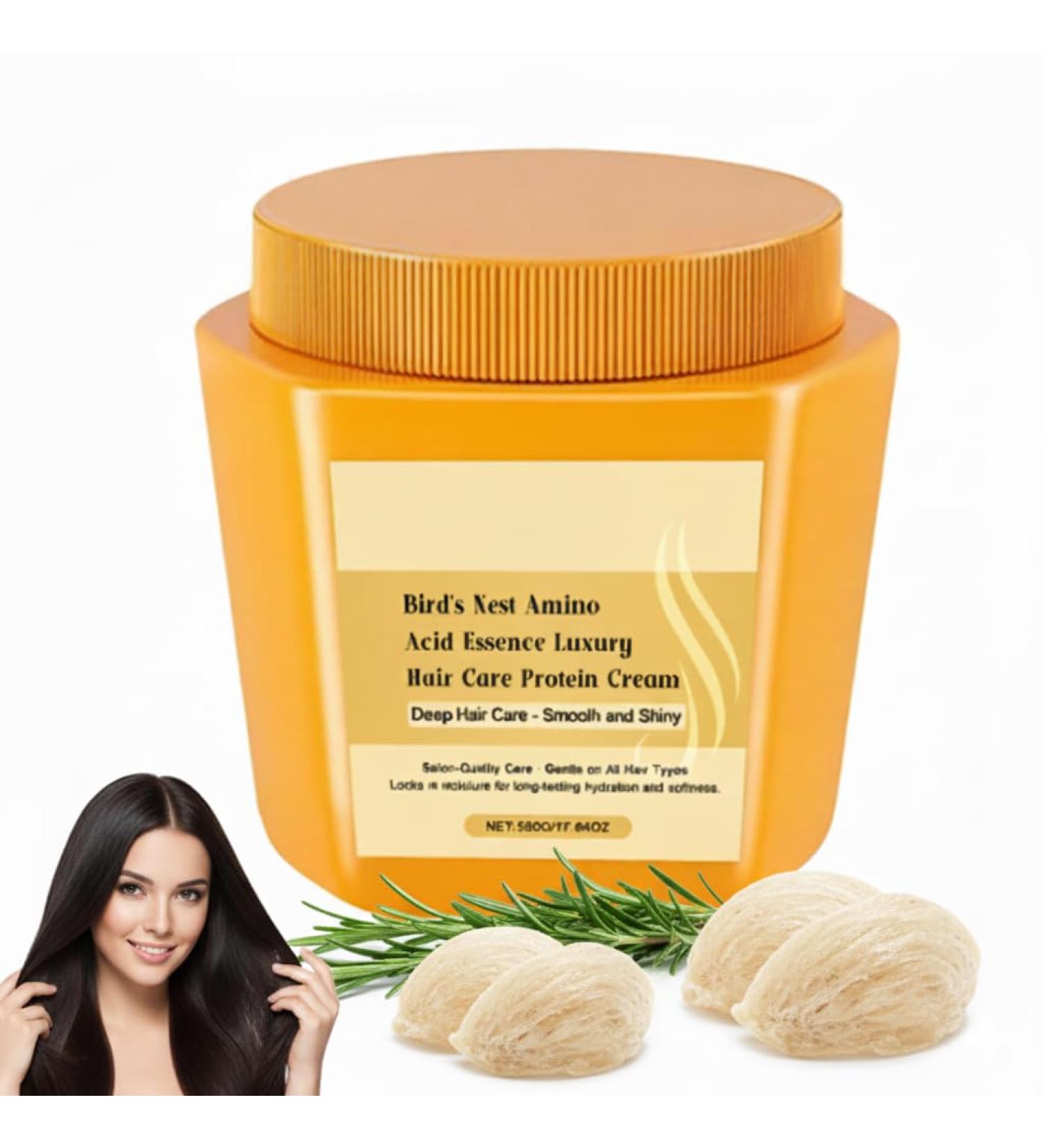 HNYXEQJL Luxury nourishing hair cream with amino acids from birds nest repairing hair cream with essence nourishing essences hair mask with essence to reduce frizz 1 piece - Buy Online on GoSupps.com