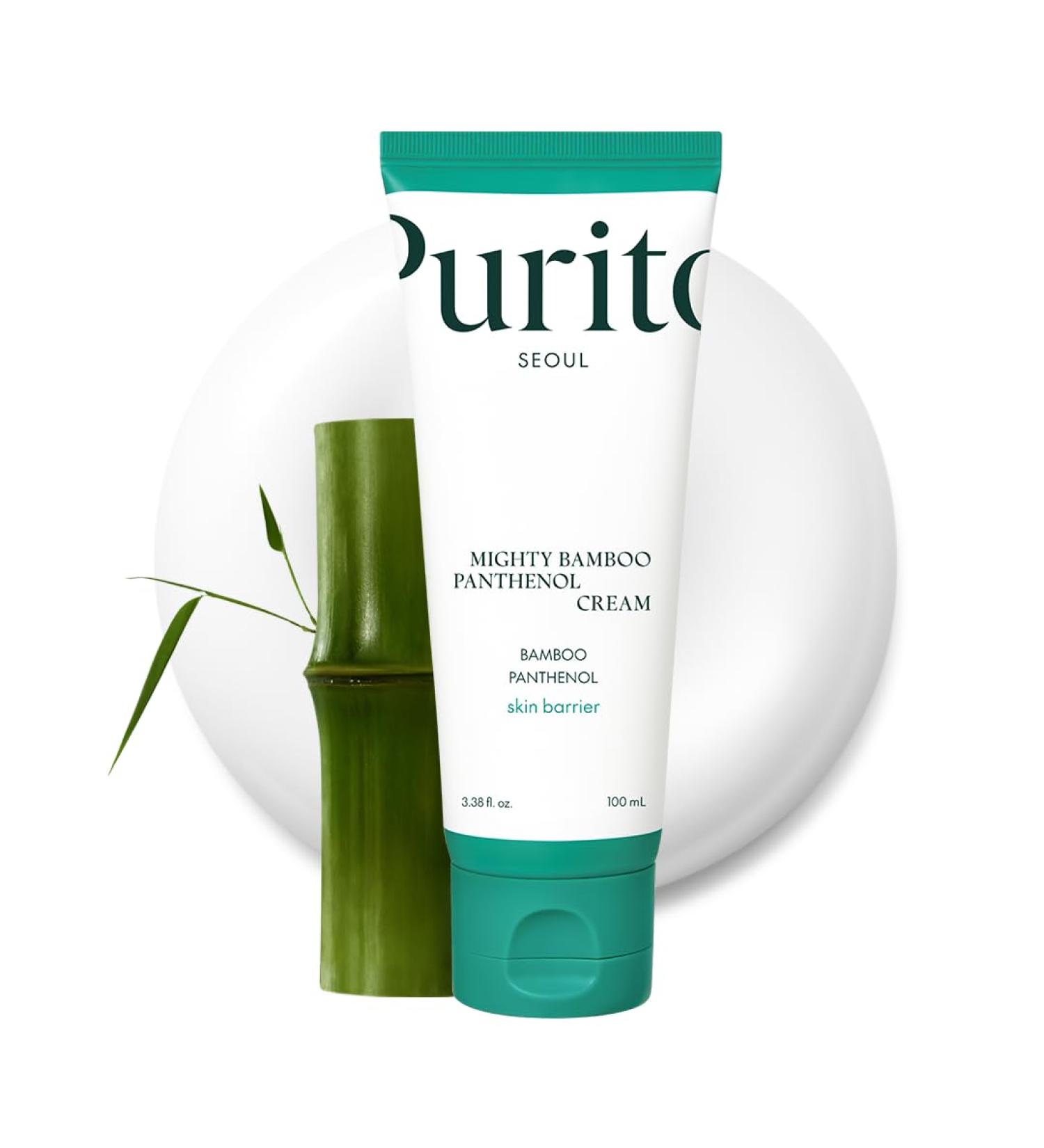 PURITO Panthenol Cream Glow Skin Skin Barrier Repair for All Skin Types Daily Face Moisturizer Vegan & Cruelty-Free Korean Skin Care Glass skin 3.38fl.oz / 100ml - Buy Online on GoSupps.com