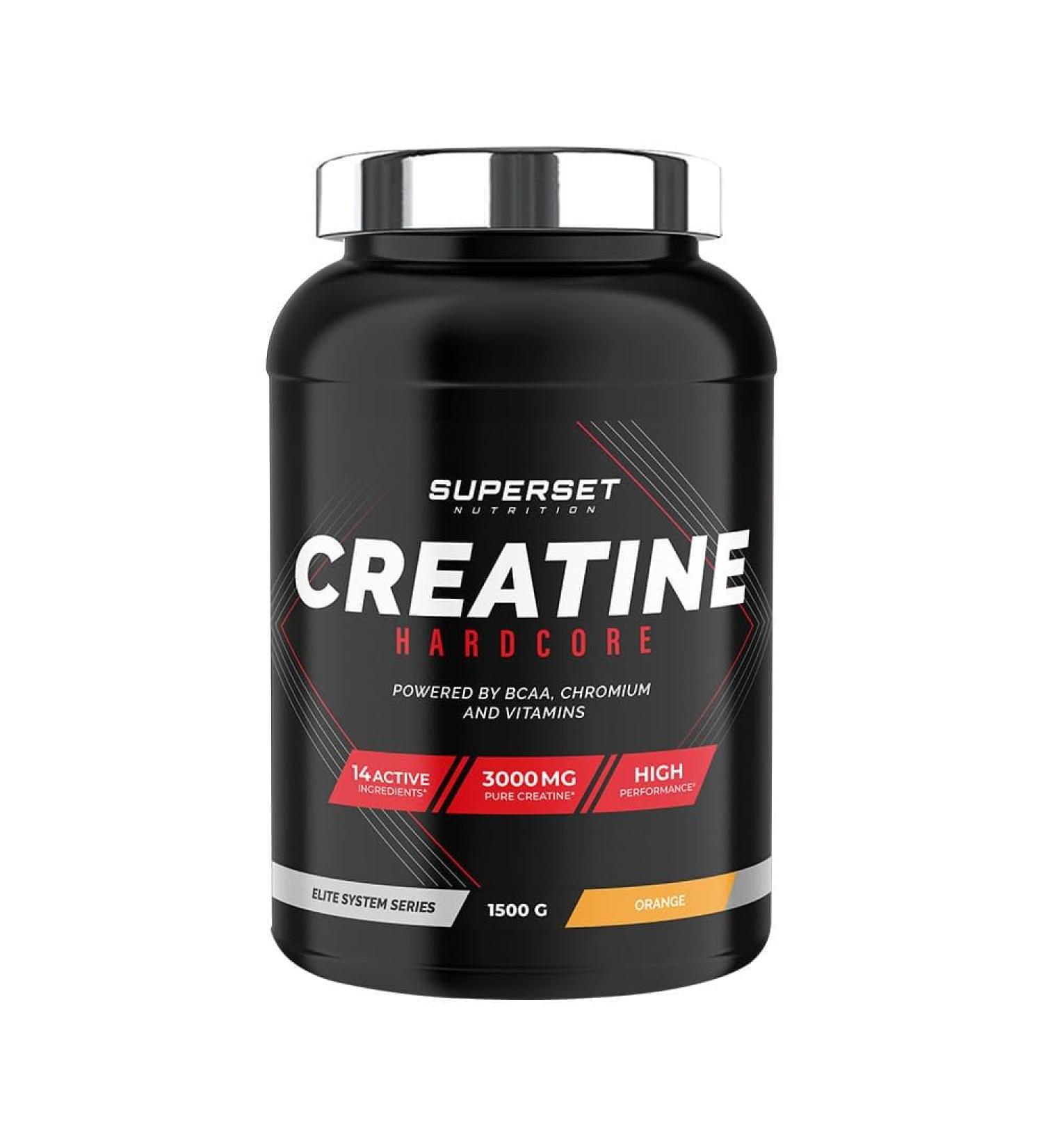 Superset Nutrition | Creatine Hardcore (1.5 kg) | Creatines | Max Power and Explosiveness - Buy Online on GoSupps.com