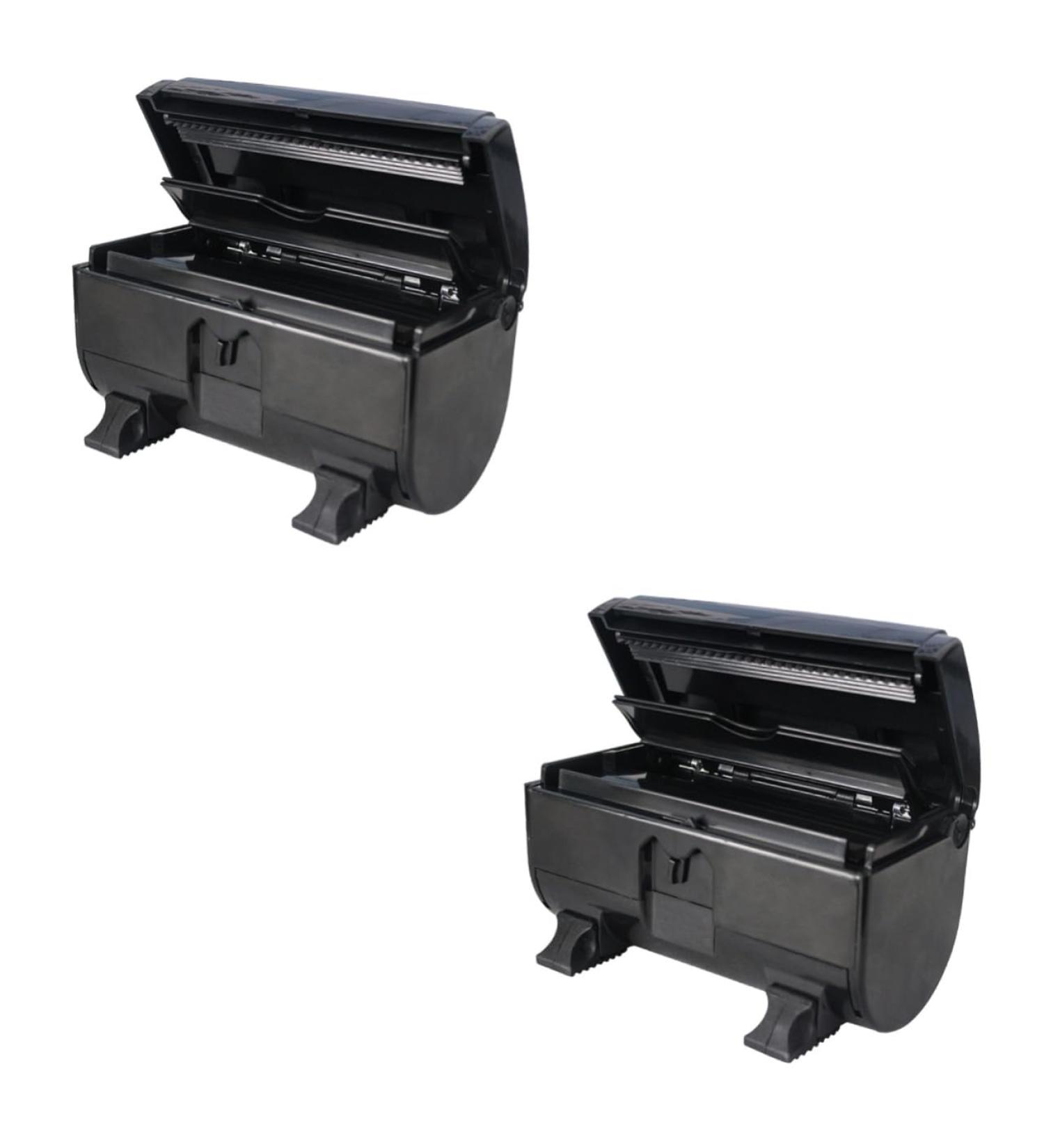 2 Pcs Tin Foil Fold Hairdressing Foil Dispenser Foil Dispenser Hairdressing Foil Cutting Machine Abs Environmental Protection Material Mini Care Product Blackx2pcs 17x9cmx2pcs - Buy Online on GoSupps.com