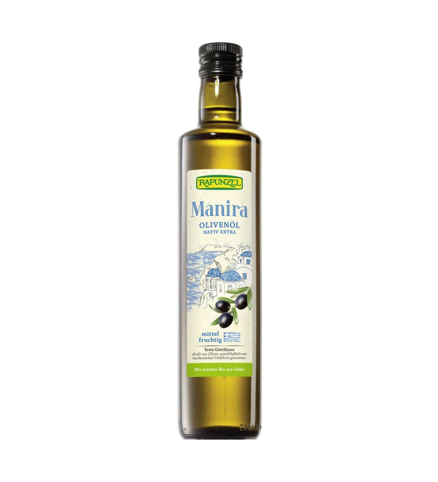 Rapunzel Naturkost Rapunzel - MANIRA Extra Virgin Olive Oil - 0.5 L - Pack of 6
