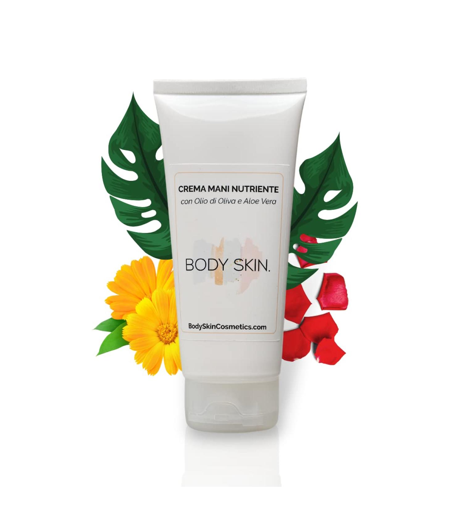  BODY SKIN. Body Skin - Mani Moisturizing and Repairing Cream with Aloe Vera and Shea Butter - Anti-aging Made in Italy - 100 ml - Buy Online on GoSupps.com