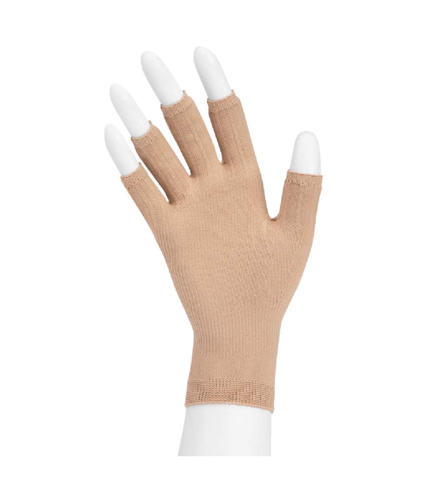 Juzo 15-20 mmHg Soft Seamless Glove - Left Beige M | Comfortable Compression for Optimal Support - Buy Online on GoSupps.com