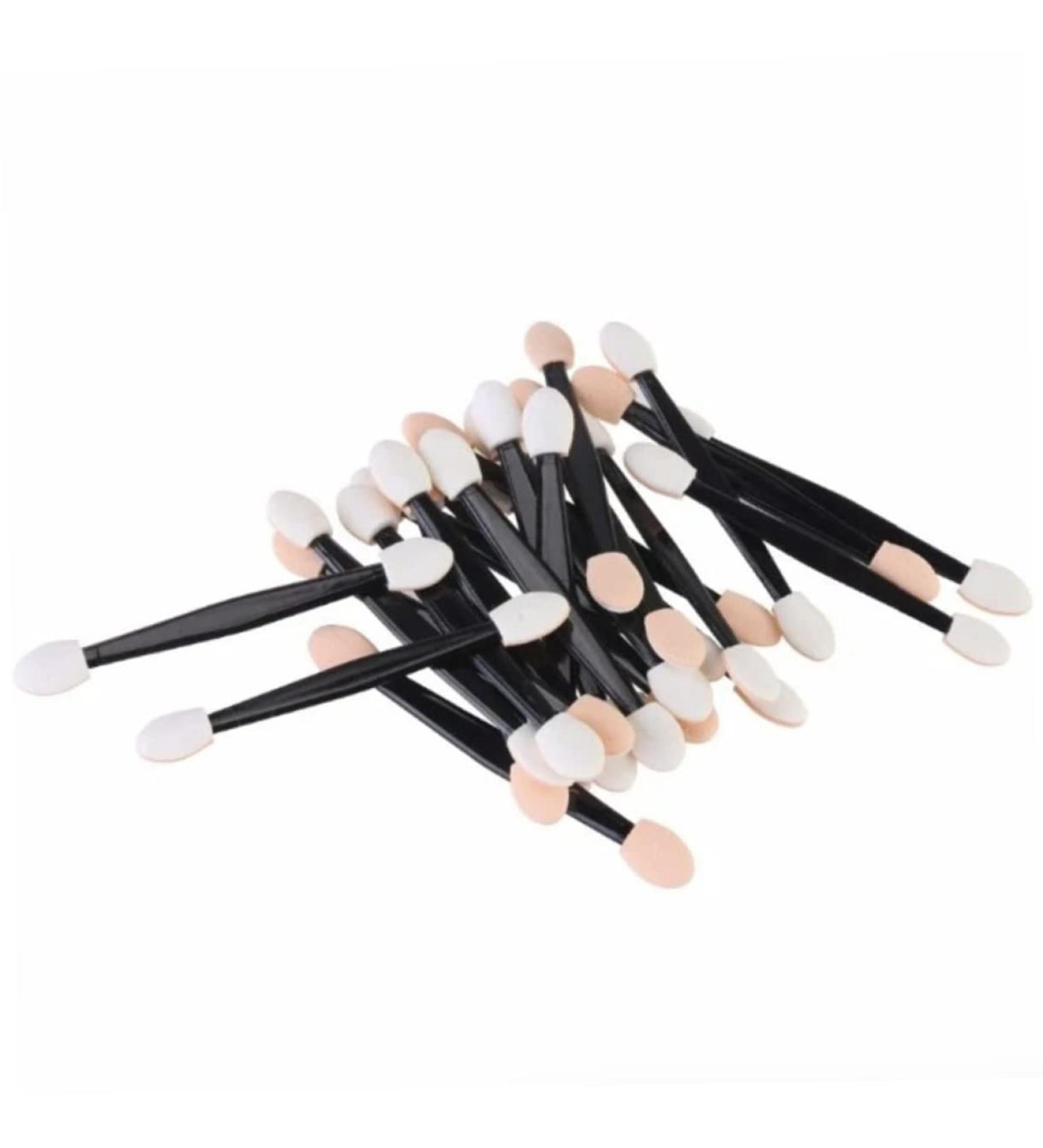 Didiseaon 100 Pcs Makeup Brush Oval Eyeshadow Brush Dual Sided Eyeshadow Brush Eye Shadow Brush Mini Set Size 2 Black - Buy Online on GoSupps.com