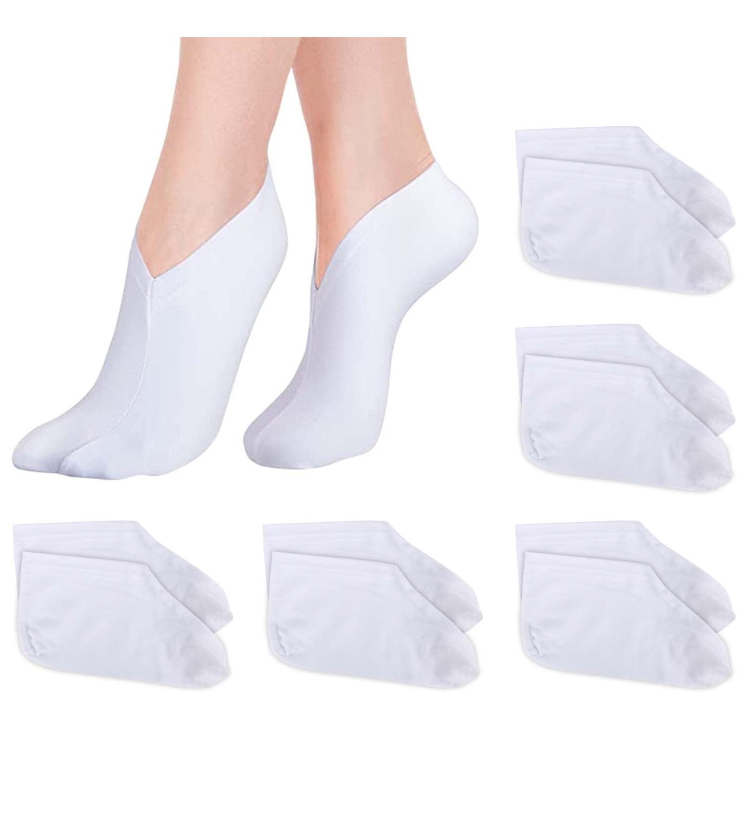 Moisturizing Foot Spa Socks - 5 Pairs Cotton Cosmetc Lotion Socks for Dry Cracked Feet - International Shipping - Buy Online on GoSupps.com