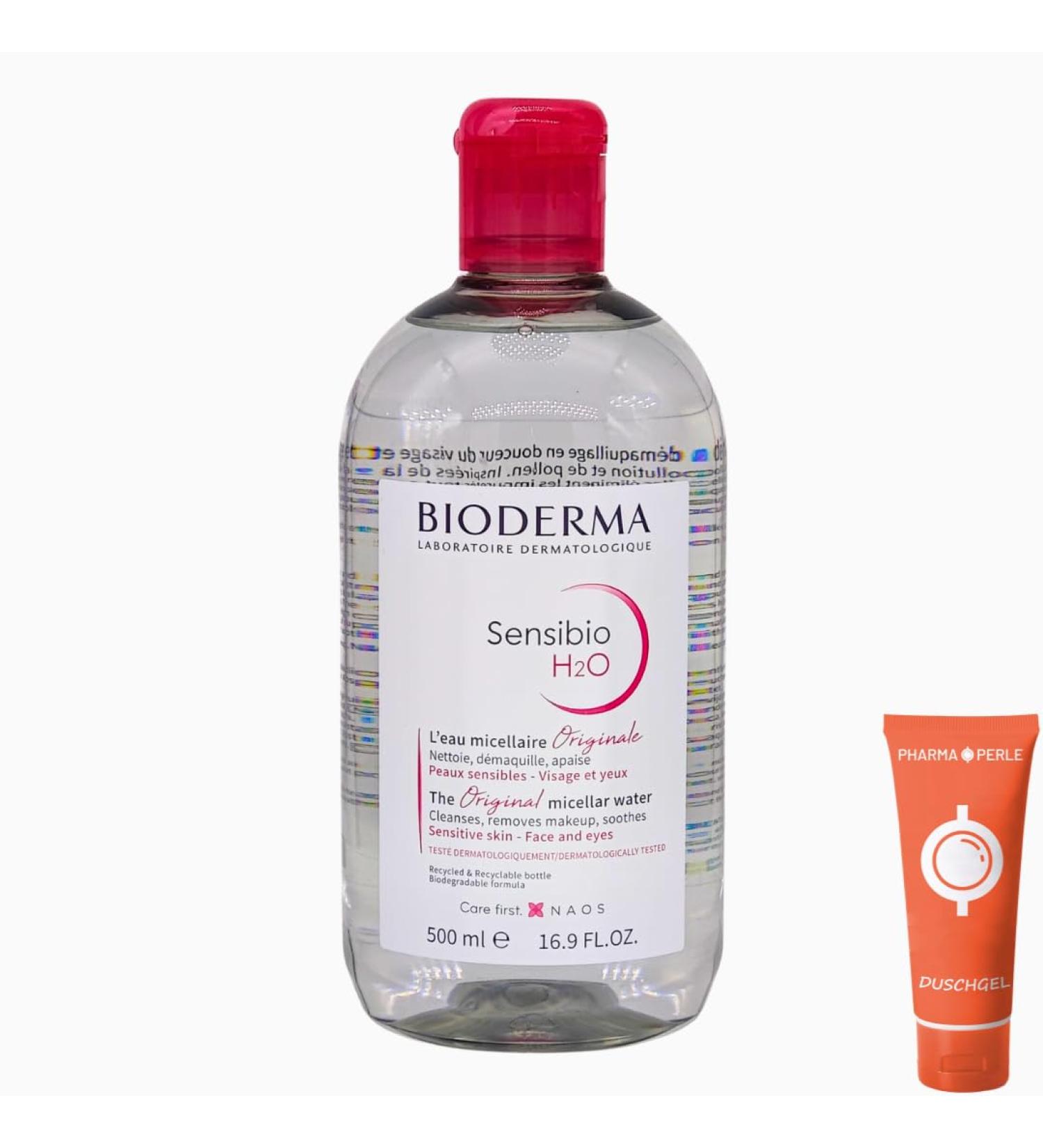 Bioderma Sensibio H2O Micellar Solution 500ml | Gentle Makeup Remover for Sensitive Skin | Moisturizing & Skin Barrier Strengthening | Free Pharmaceutical Pearl - Buy Online on GoSupps.com