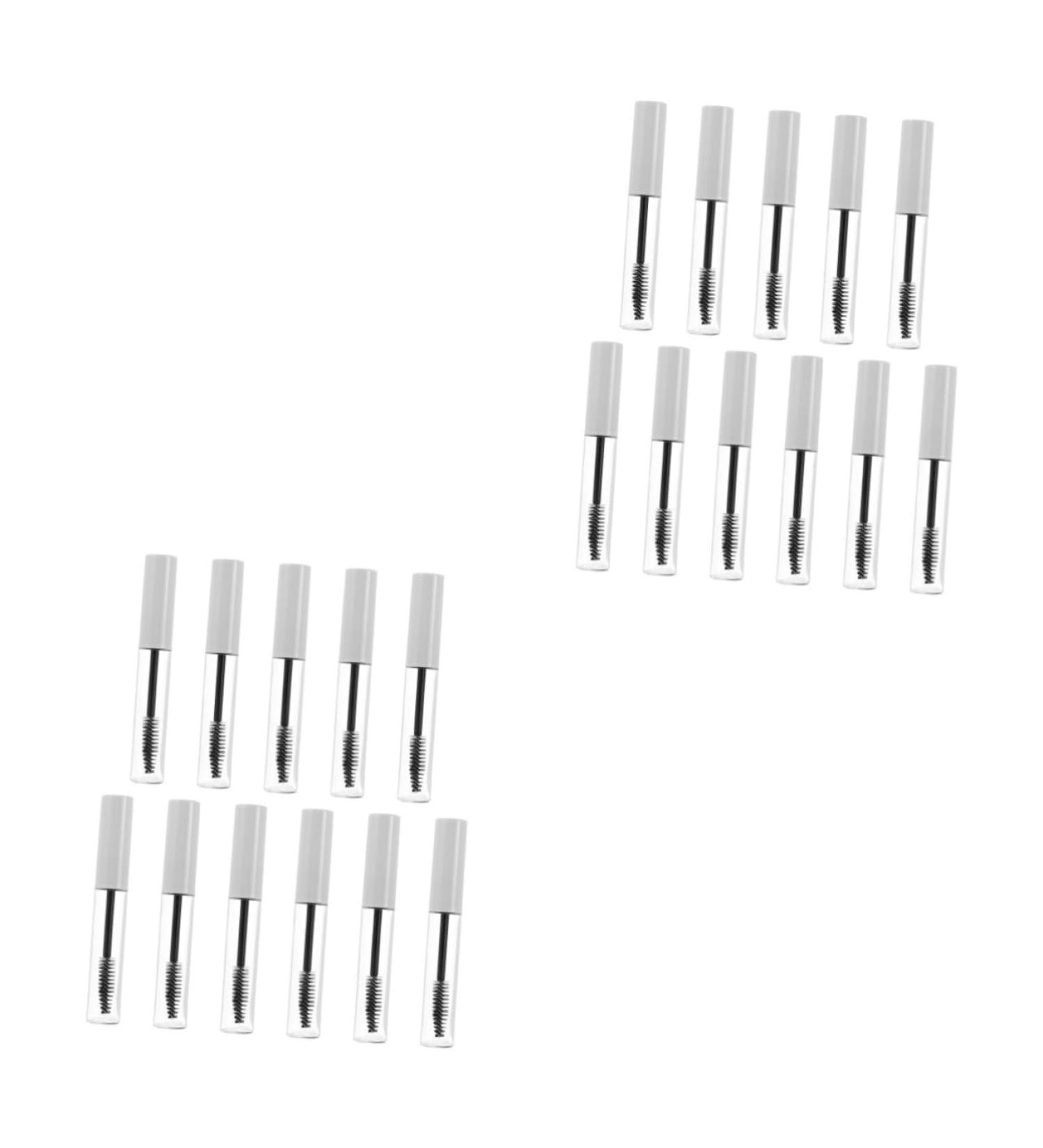 Healvian 22 Pcs Eyelash Tube Eyelash Cream Vial Empty Mascara Tube and Wand Lip Bottle White Plastic - Buy Online on GoSupps.com