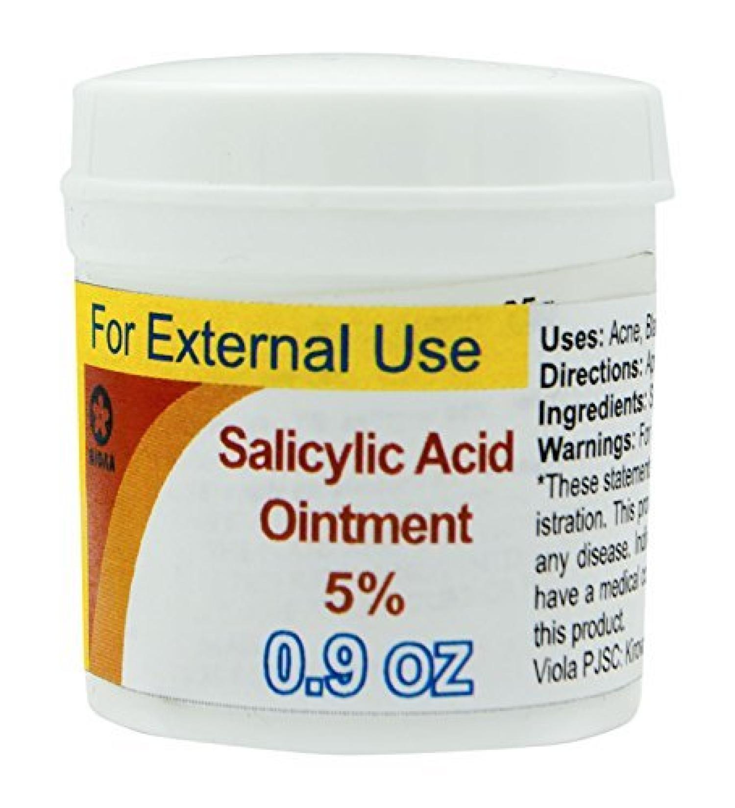 Salicylic Acid Ointment 25g/0.9 Oz (5% Ointment) 0.88 Ounce (Pack of 1)