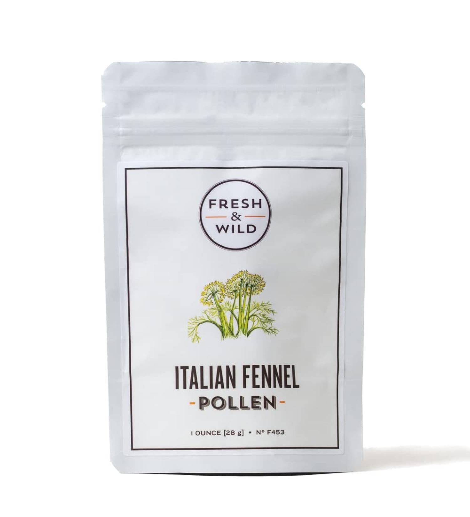 Wild Italian Fennel Pollen | Vegan & Gluten-Free | Versatile Gourmet Ingredient for Rice, Pasta, Risotto, Marinades, Meats & Fish | 1 oz - Buy Online on GoSupps.com
