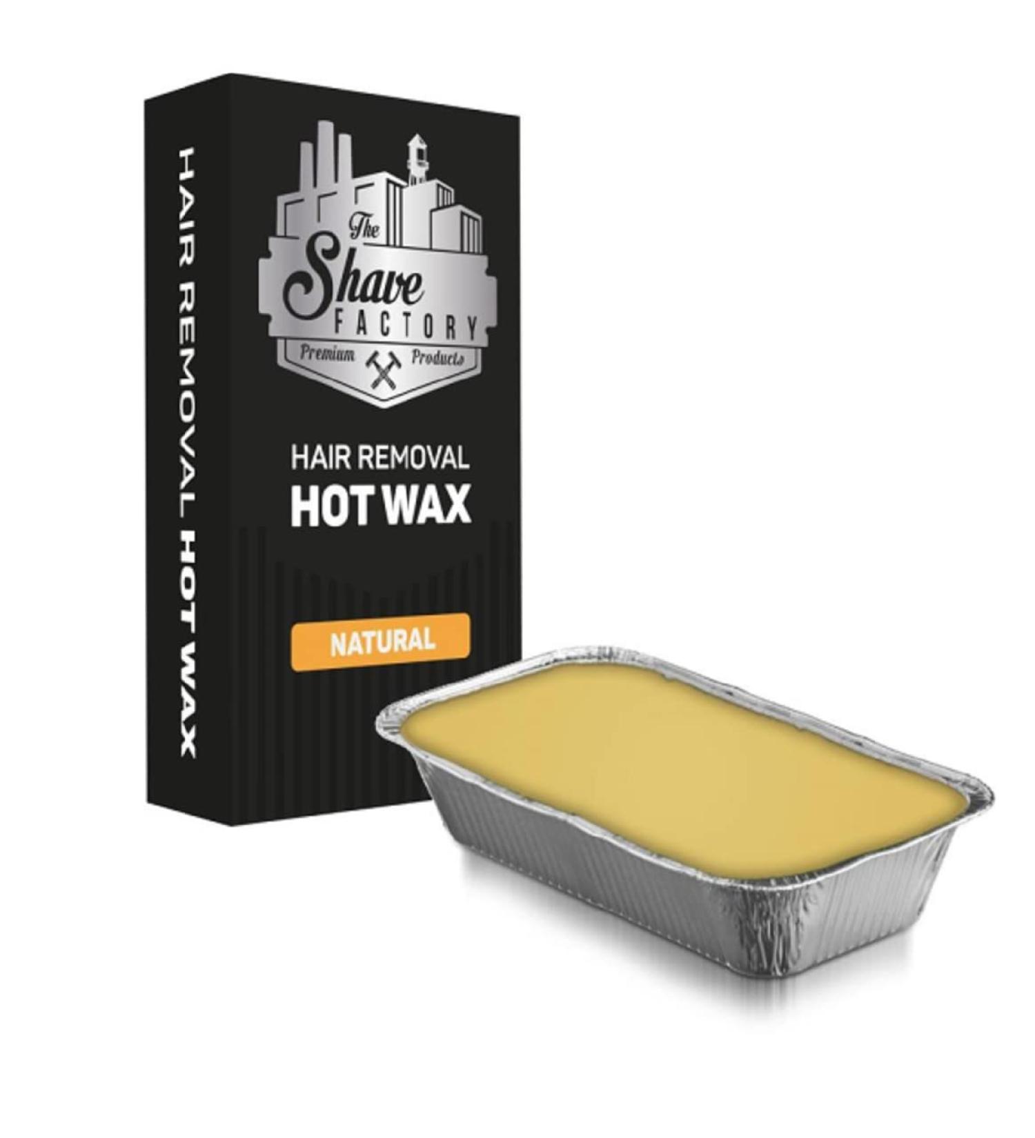 The Shave Factory Hair Removal Hot Wax - 500g Natural Wax for Smooth Skin | International Shipping - Buy Online on GoSupps.com