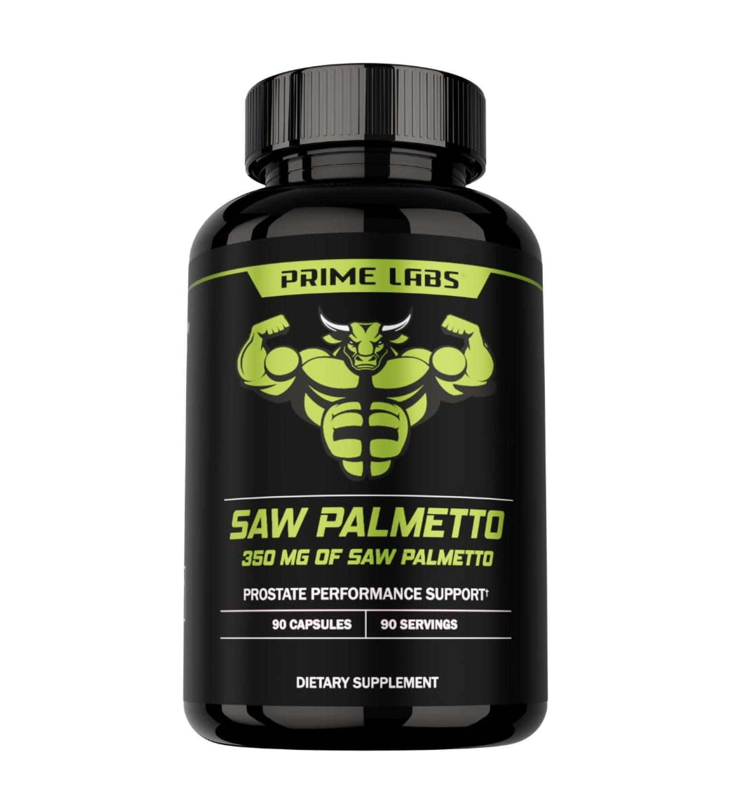 Prime Labs Saw Palmetto for Men - Prostate & Urinary Health Supplement Hair Loss Support DHT Blocker - 20:1 High-Potency 350mg of Saw Palmetto Extract per Serving - 90 Capsules / 90-Day Supply 90 Count (Pack of 1) - Buy Online on GoSupps.com