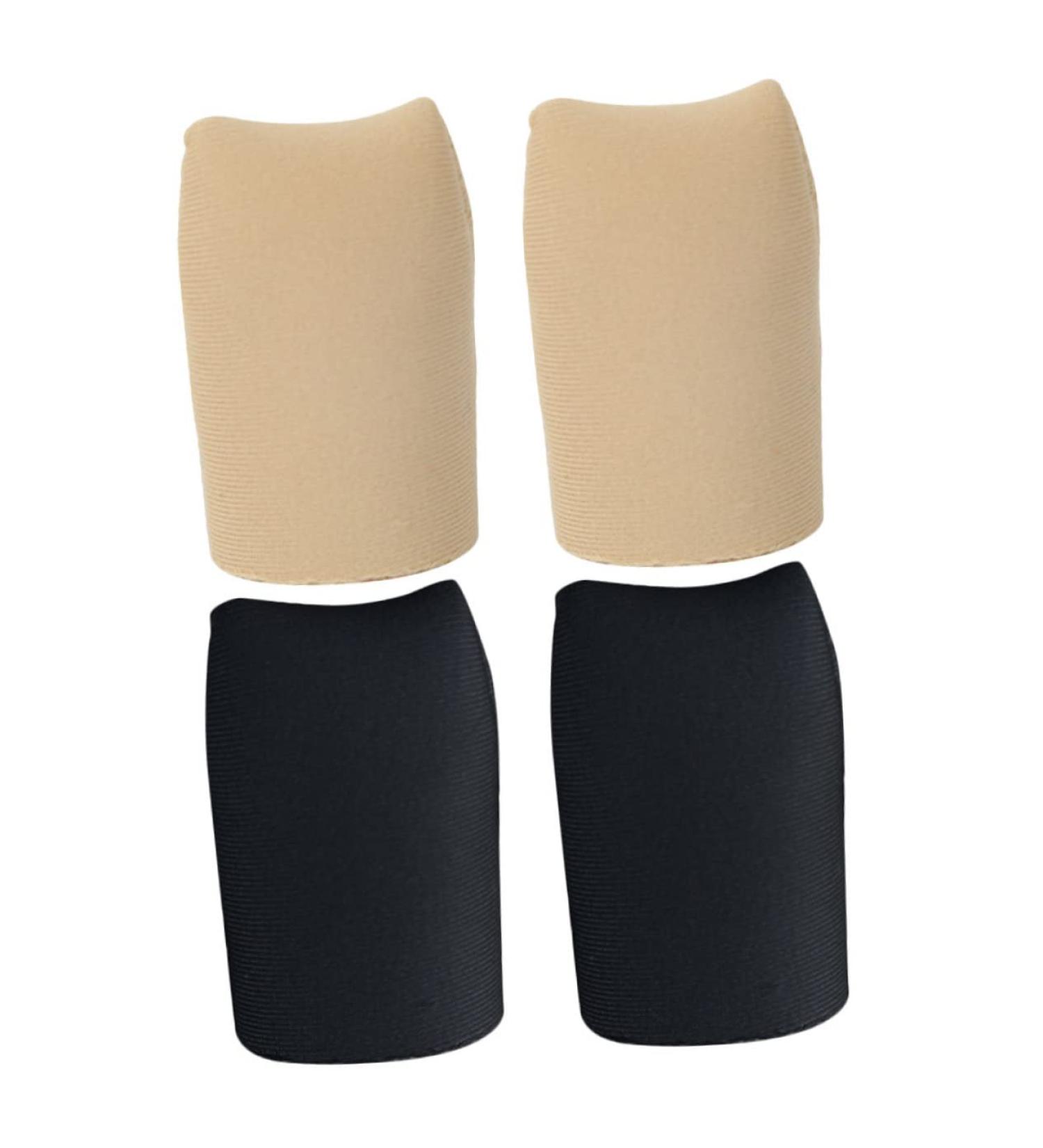 Siliocne Toe Protectors - 2 Pairs of Hand Toe Sleeves for Sneaker Blisters - Closed Toe Covers for Protection - Nylon Surface Fabric - 4x2.7cm - Buy Online on GoSupps.com