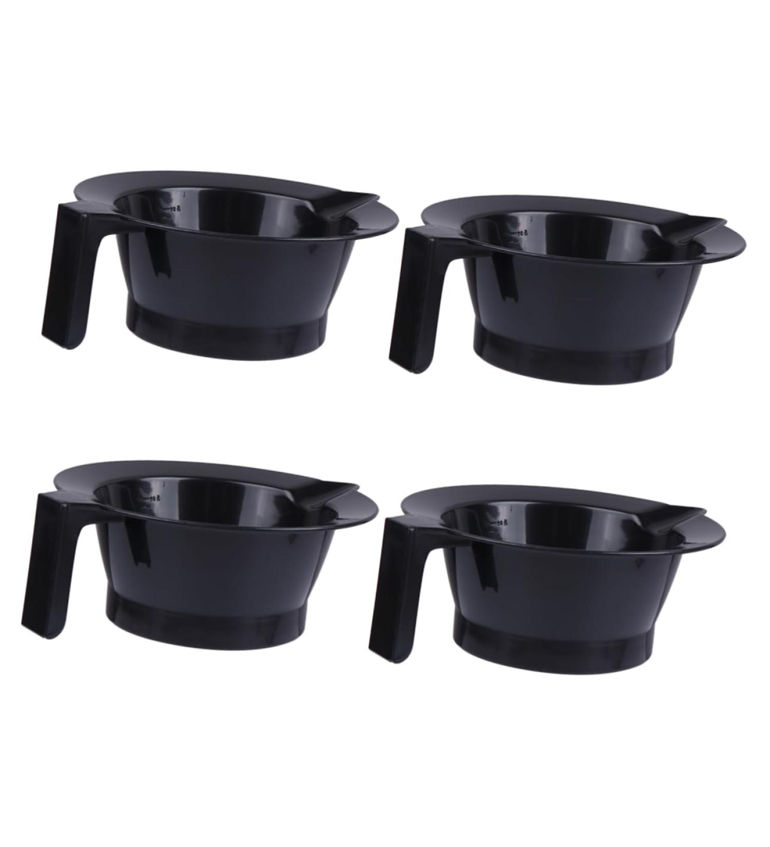 Bol De Teinture Capillaire En Plastique Poign e Lot De 4 Antistatique Et Solide Pour Salon De Coiffure Facile Nettoyer Et R utilisable Outils De Coloration - Buy Online on GoSupps.com