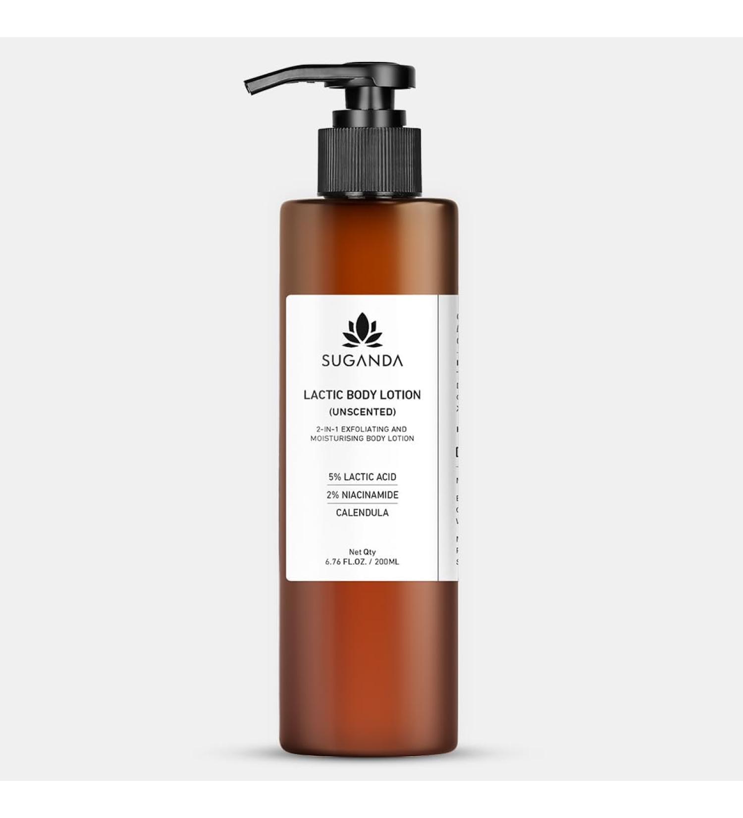 Unscented Lactic Body Lotion with 5% Lactic Acid | Improve Skin Texture & Reduce Strawberry Legs (200ml) - International Shipping Available - Buy Online on GoSupps.com