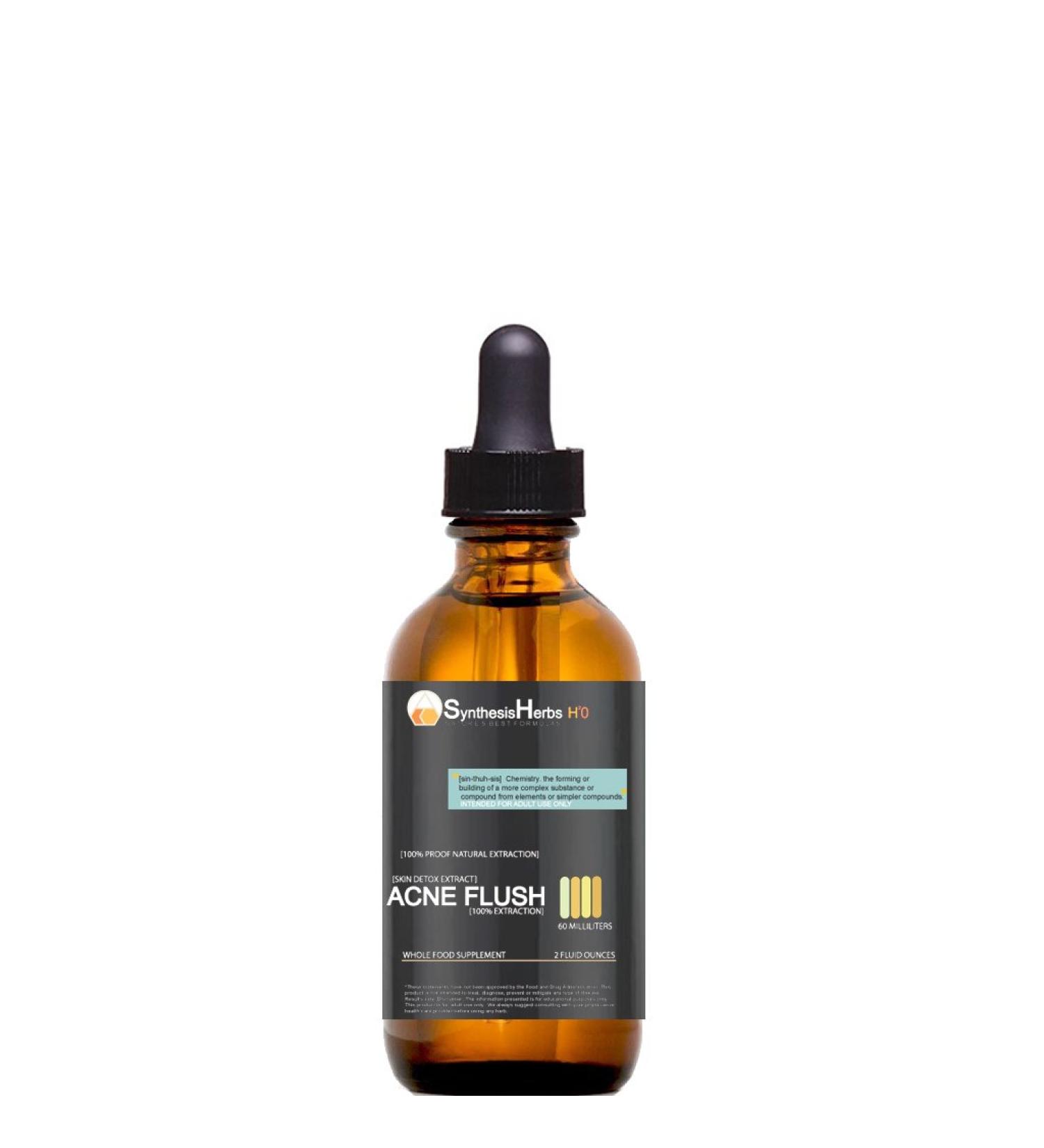 Acne Flush Skin Detox Extract (Skin Beauty Enhancer) Organic Ingredients Alcohol Free