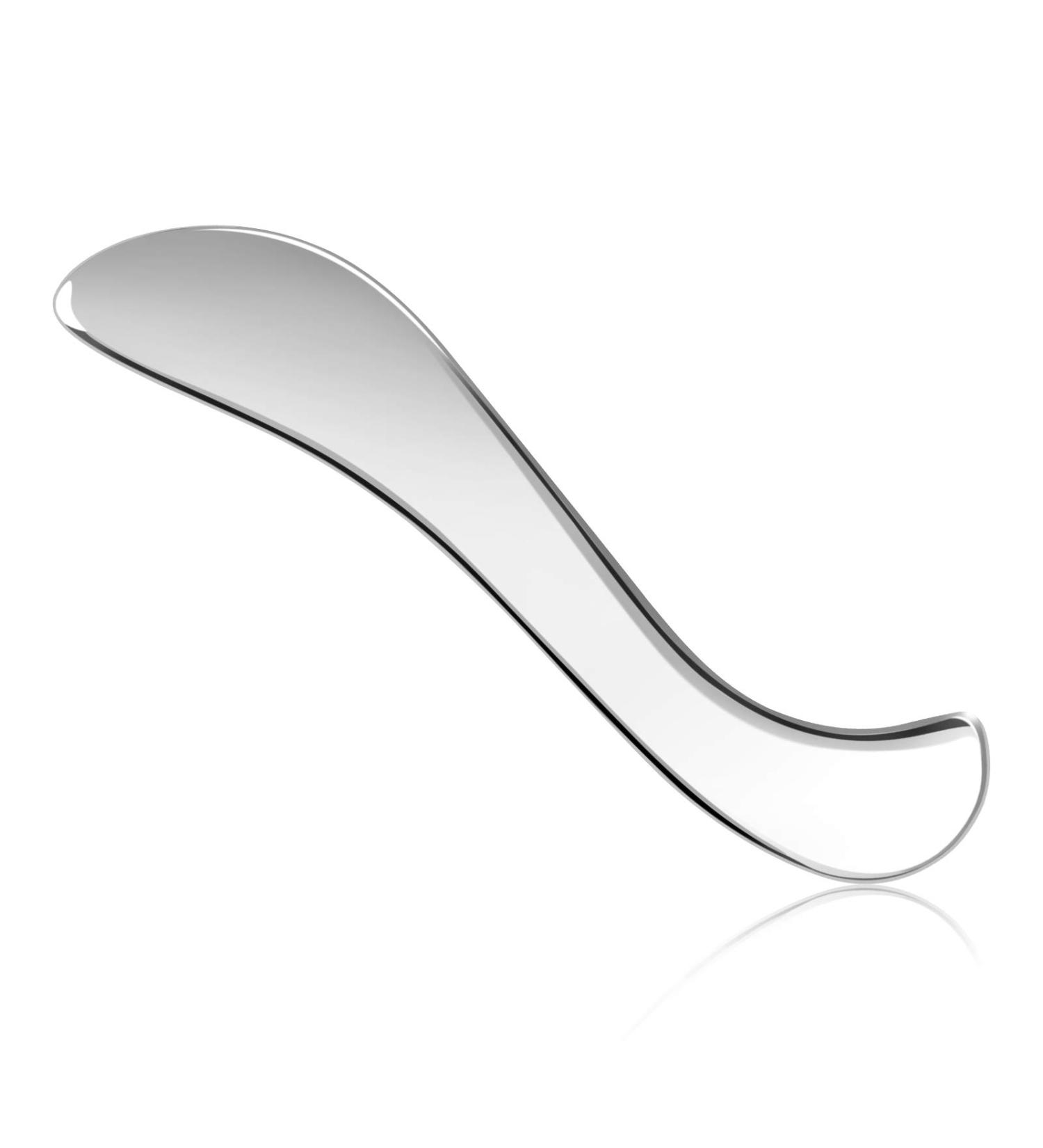 Rylpoint Stainless Steel Guasha Massage Tool for Soft Tissue Scraping - Physical Therapy for Back, Legs, Arms, Neck & Shoulders - Buy Online on GoSupps.com