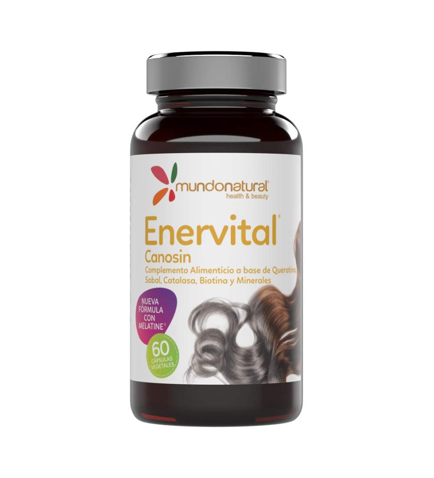 MUNDONATURAL ENERVITAL CANOSIN 60cap is a capsule formula designed for regular use When used consistently it supports normal body functions The package contains 60 capsules This fits