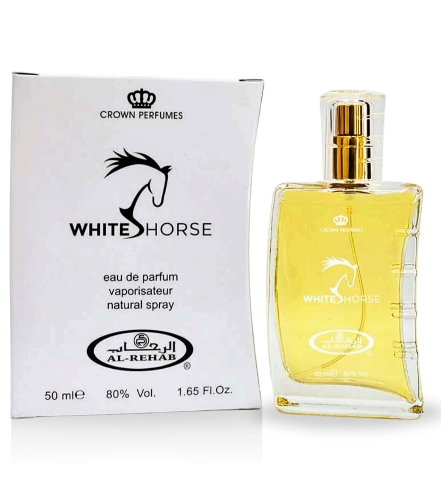Al-Rehab White Horse EDP - 50ML (1.7 OZ) Long Lasting & Luxurious Scents of Arabia Perfumes For Men & Women. 1.7 Fl Oz (Pack of 1) White Horse Spray - Buy Online on GoSupps.com