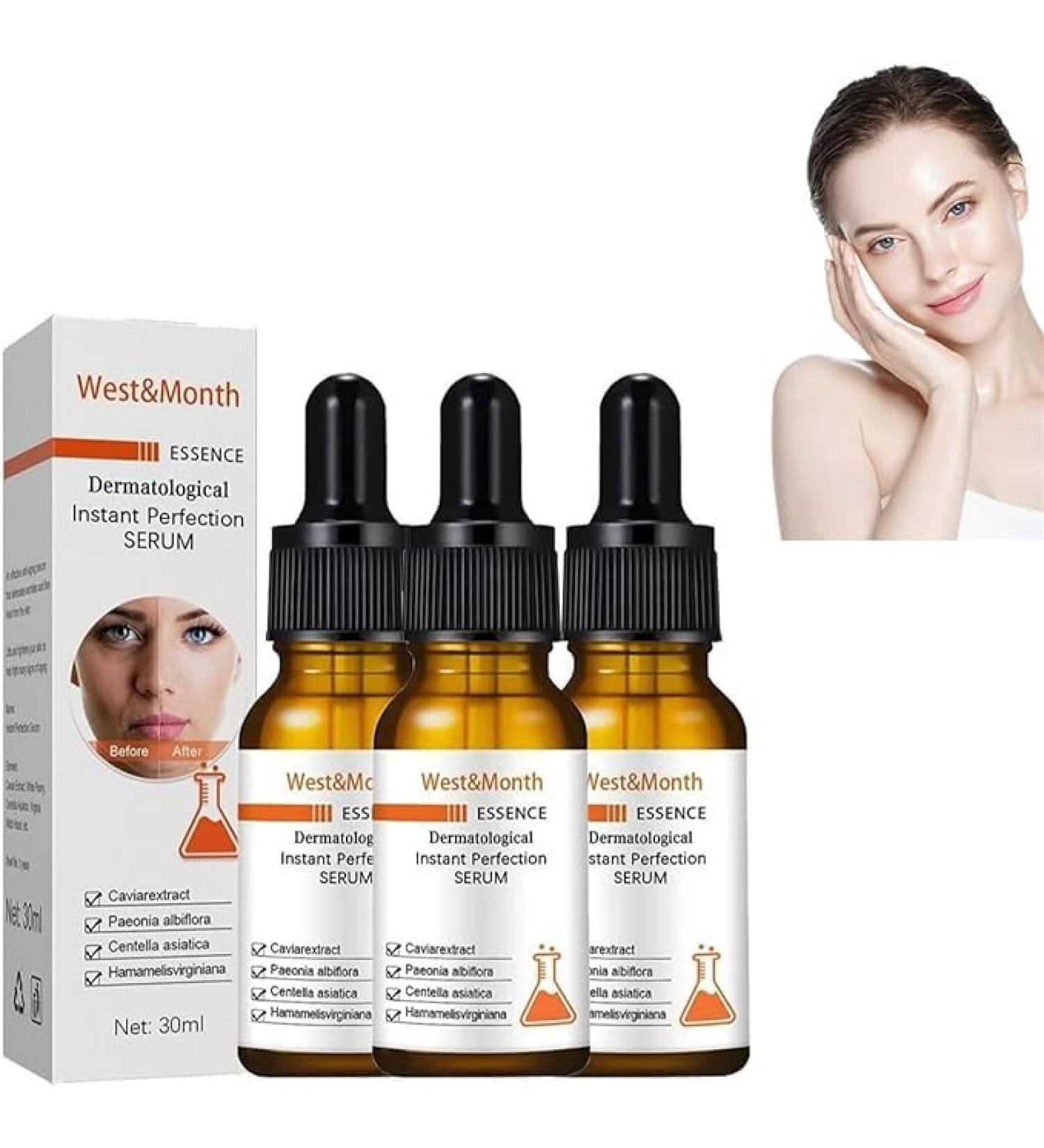 ZHBiwmatn 3Pcs The Most Popular Anti-Wrinkle Serum in 2024 Essence Dermatological Instant Perfection Serum for Tightening Sagging Skin Reduce Fine Lines for All Skin Type 30ml - Buy Online on GoSupps.com