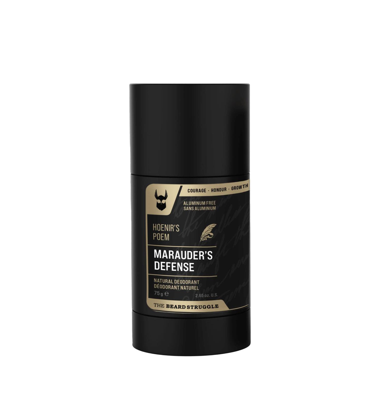 The Beard Struggle Natural Deodorant - Marauder s Defense - 100% Natural Charcoal Infused Deodorant Men Aluminum Free - Gold Collection Hoenir's Poem - Mens Deodorant 2.65 oz.US. - Buy Online on GoSupps.com