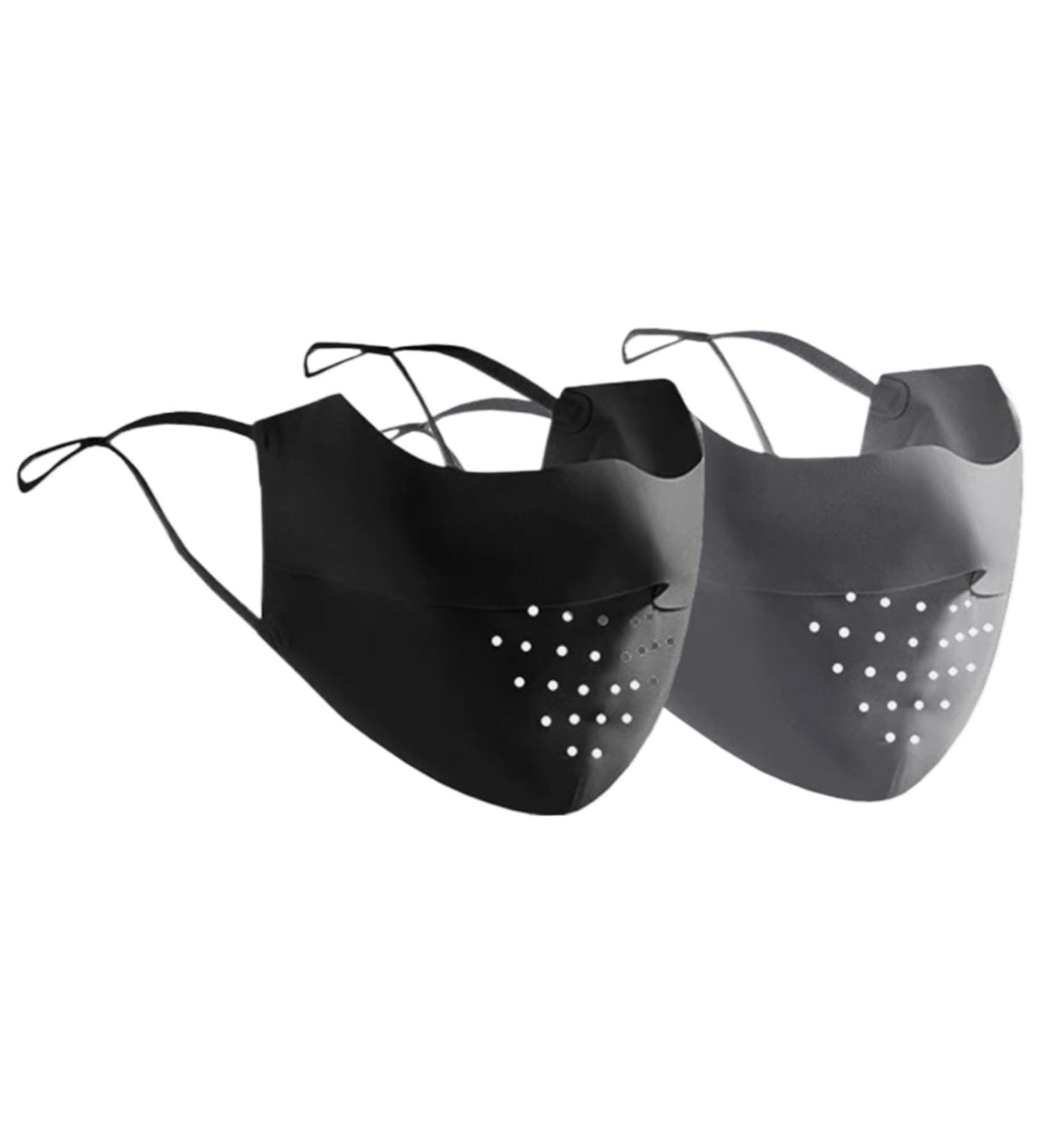 UV Masks - 2PCs UPF 50+ Breathable Sun Protection Face Mask for Women | Reusable & Washable with Earphones | Perfect for Golf & Outdoor Sports - Buy Online on GoSupps.com