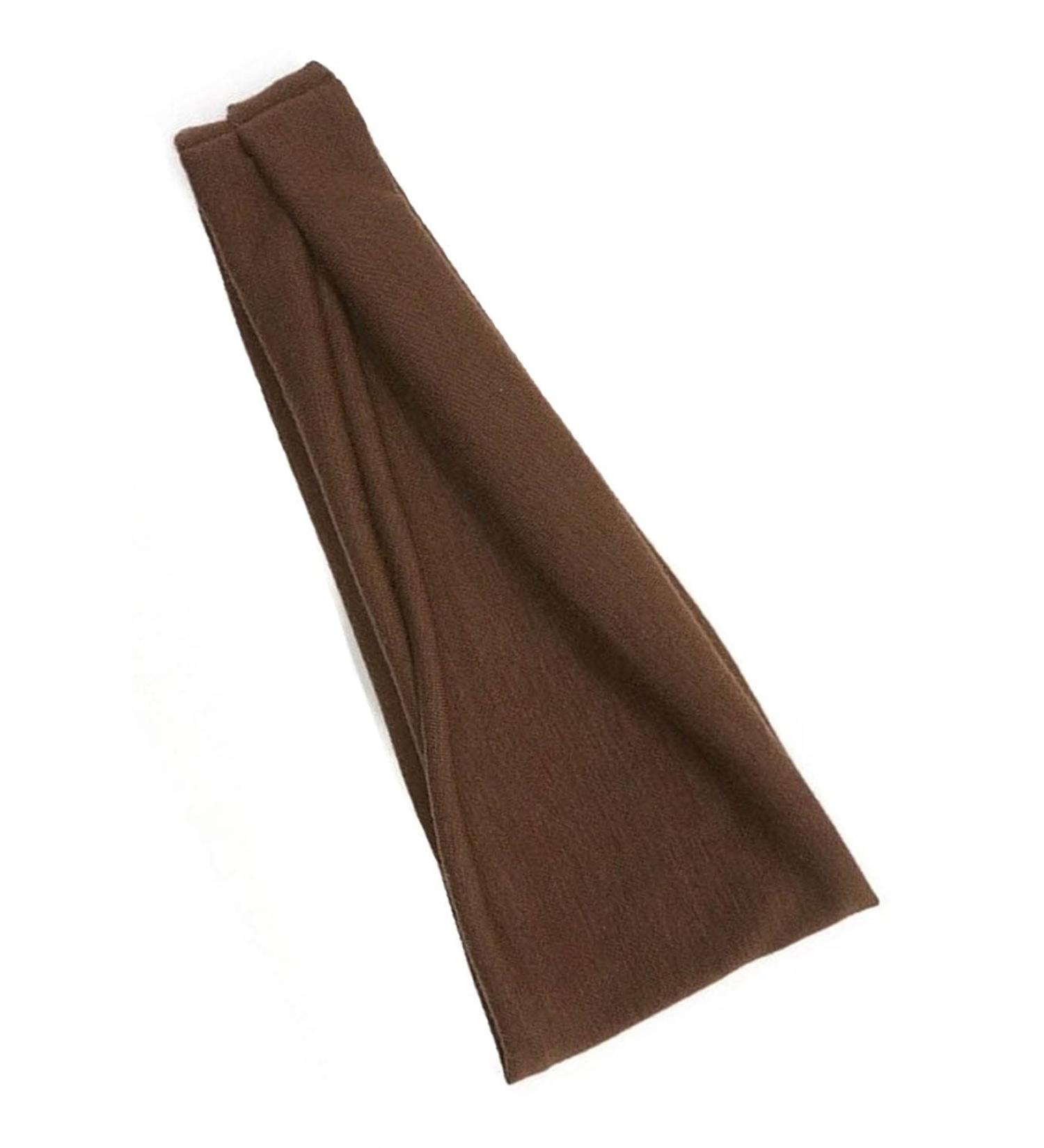 Mytoptrendz Wide Headband Womens Workout Soft Non Slip Elastic Fabric Hair band Mens Bandeau For Sports Gym Hair Wrap Girls Hair Styling Accessories (Brown) - Buy Online on GoSupps.com