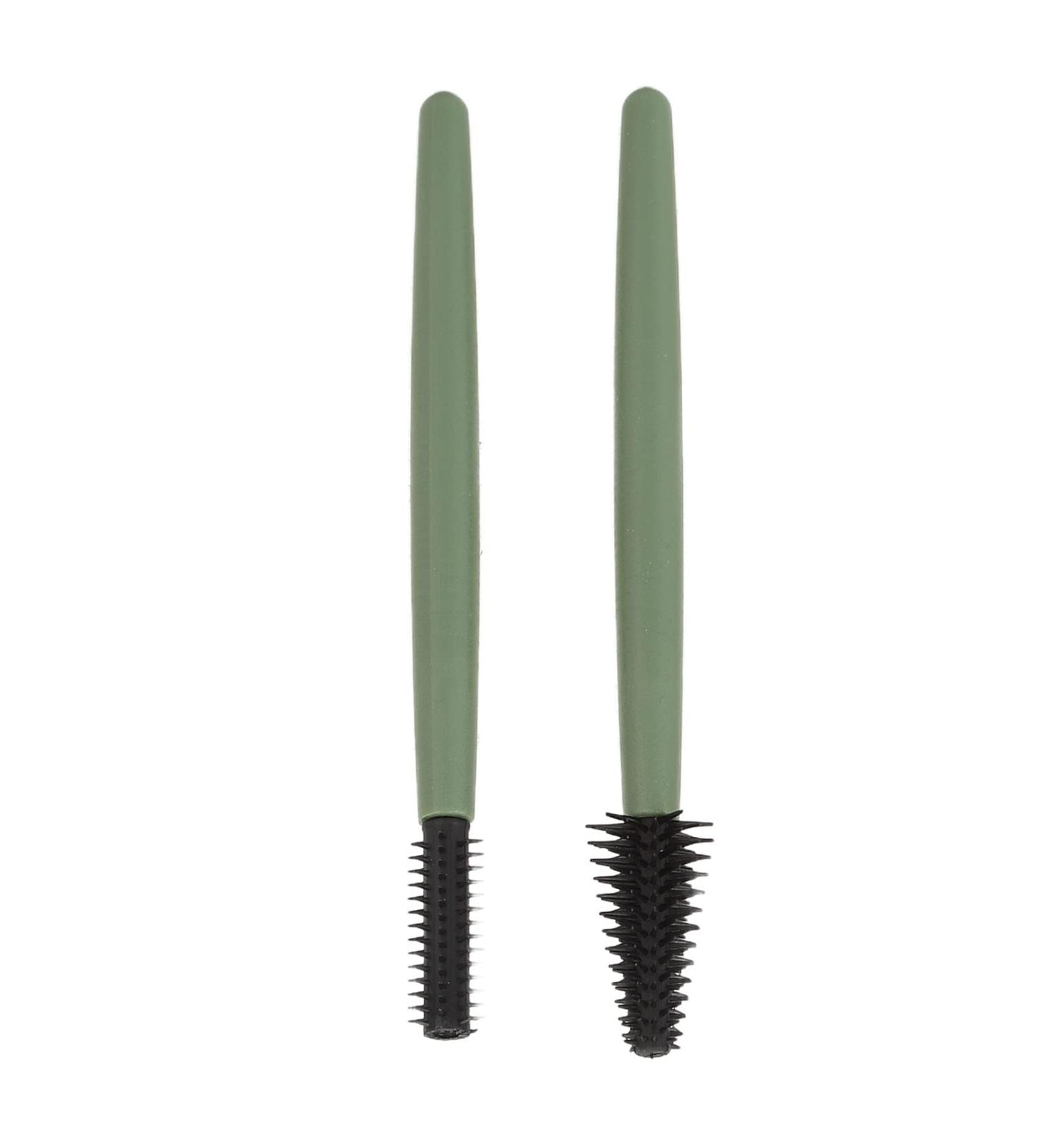 Verdant Touch Makeup Brush Silicone Eyelash Brush Set Portable Mascara Brush Reusable Makeup Brush with Washable Dustproof Box Green - Buy Online on GoSupps.com