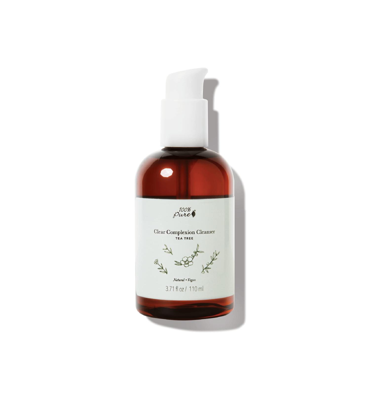 100% Pure Tea Tree Face Wash | Natural Acne & Blemish Cleanser | Vegan Deep Cleansing Foam - 3.71oz - Buy Online on GoSupps.com