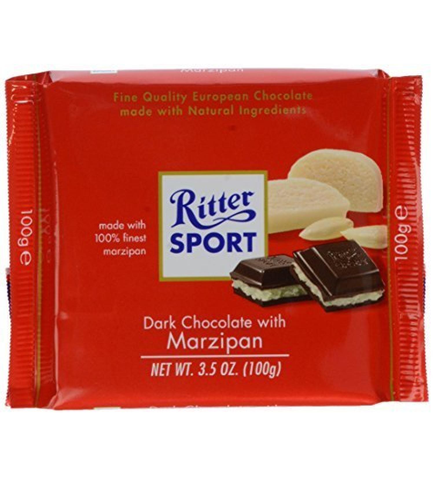 Ritter Sport Dark Chocolate with Marzipan -- 3.5 oz by Ritter