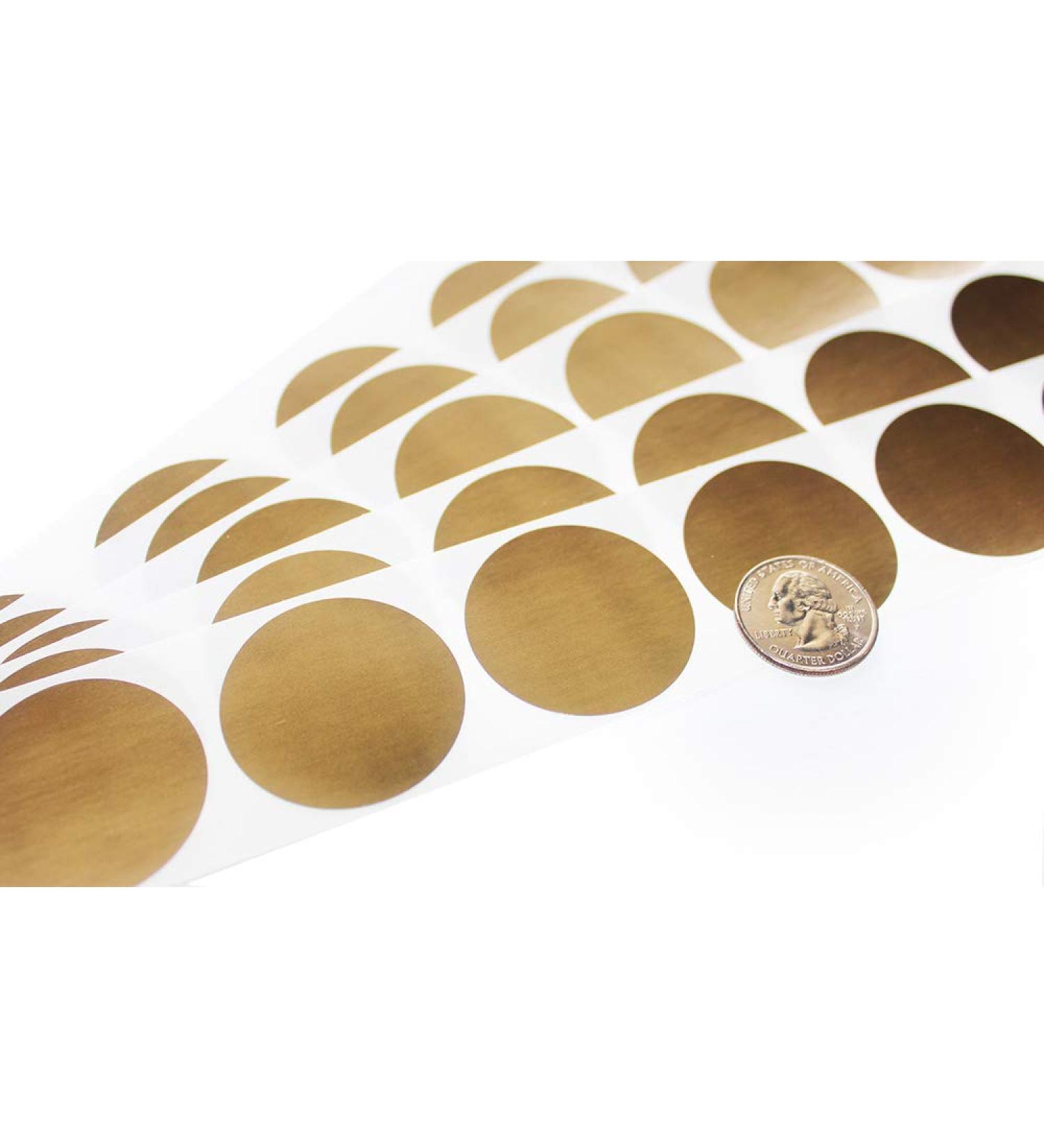 Shop My Scratch Offs - 500 Gold Round 1.5 Inch Scratch Off Stickers for DIY Promo Codes Gender Reveals & Party Favors - Buy Online on GoSupps.com