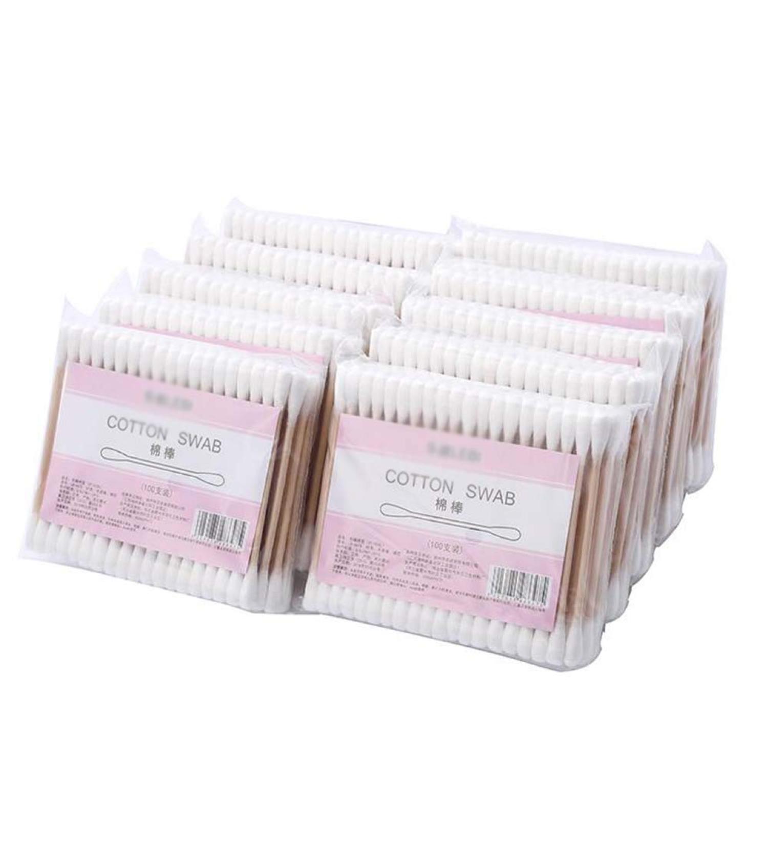 1000 Cotton Swabs - Organic Double Tipped Ear Buds Cruelty-Free | Eco-Friendly & Natural - Buy Online on GoSupps.com