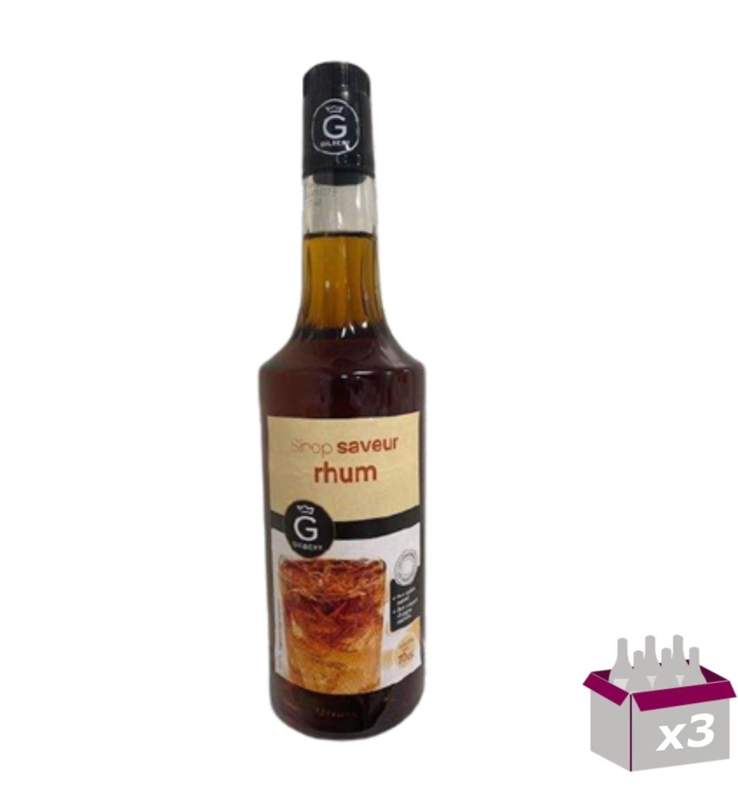 Set of 3 Rioba Syrups - Rum - 3 x 70cl