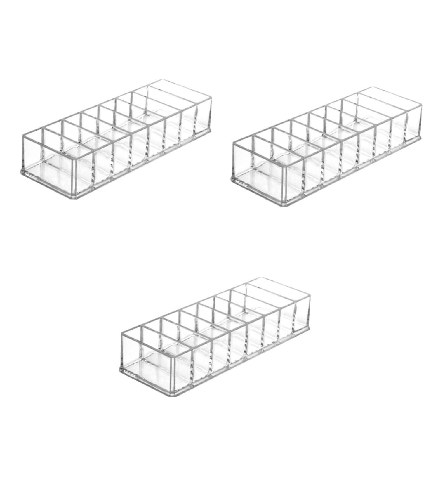 Beavorty 3pcs Box Makeup Storage Box Make up Holder Clear Stand Eyeshadow Display Rack Lipstick Eye Shadow - Buy Online on GoSupps.com