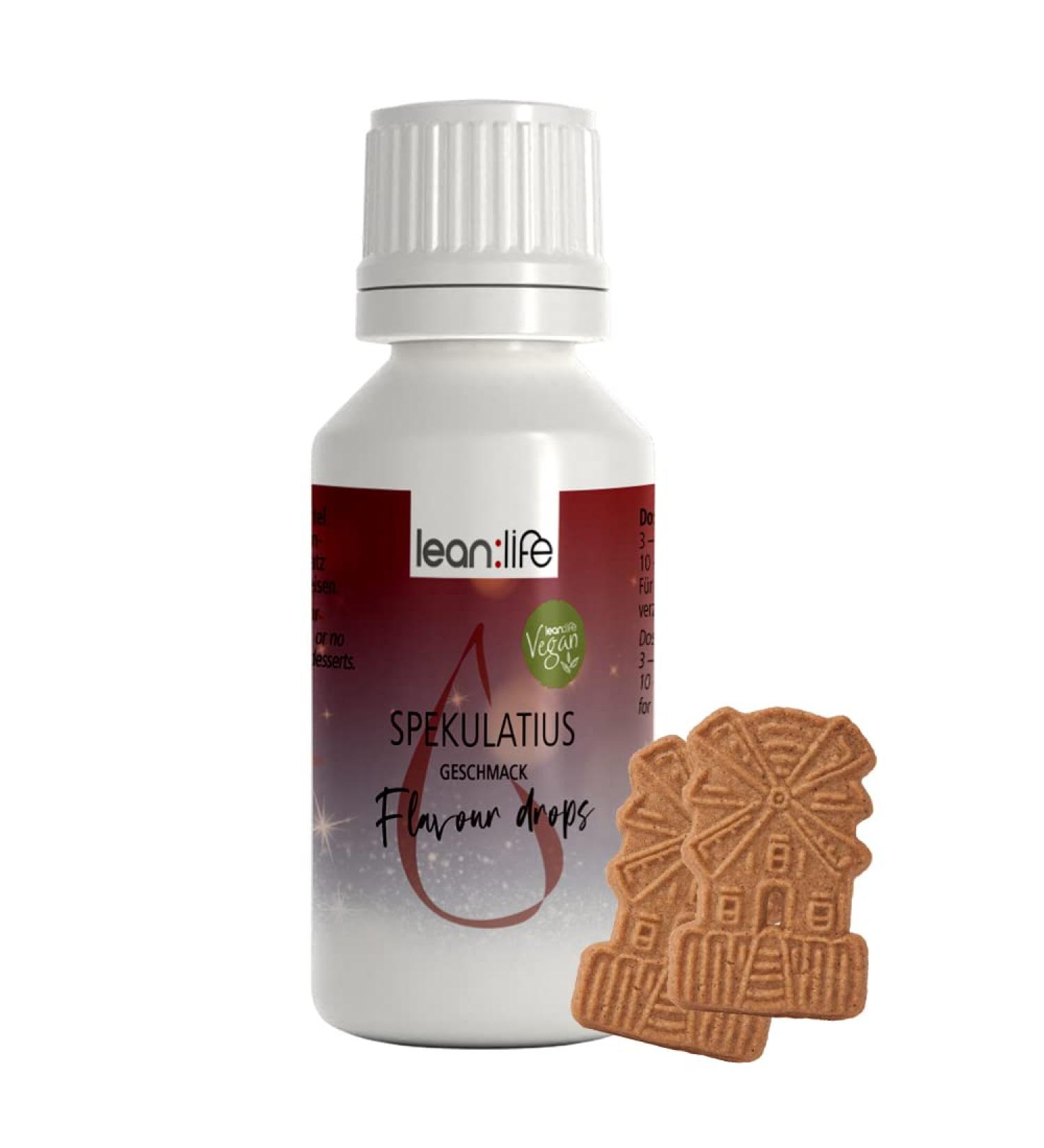 Buy Lean: Life Speculoos Flavor Drops 30ml - Sugar-Free Low-Calorie Aroma for Food - International Shipping Available! - Buy Online on GoSupps.com
