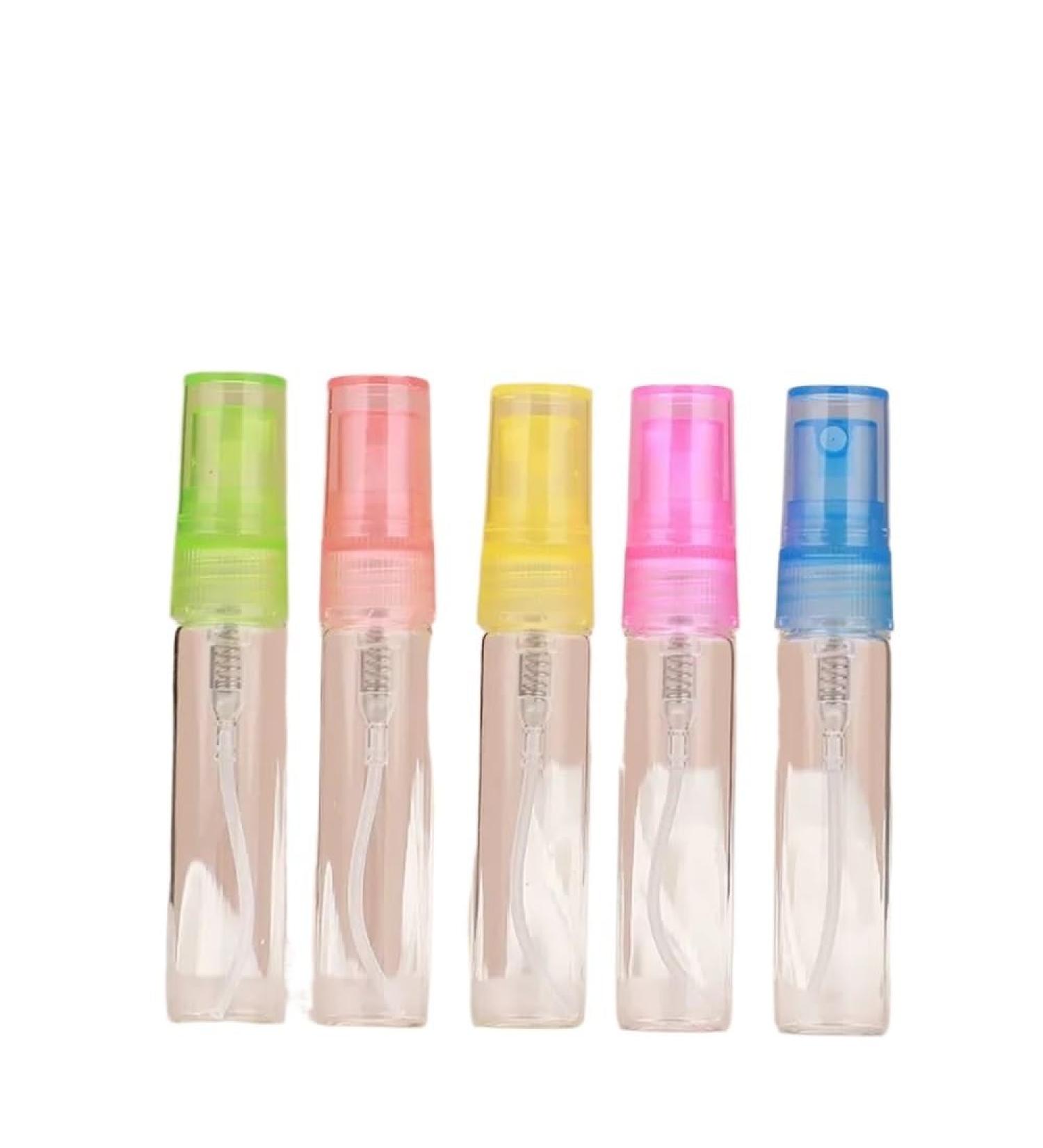 Portable 10ml Perfume Glass Bottle - Mini Refillable Cosmetic Spray for Travel | 5ml Random Color - Buy Online on GoSupps.com