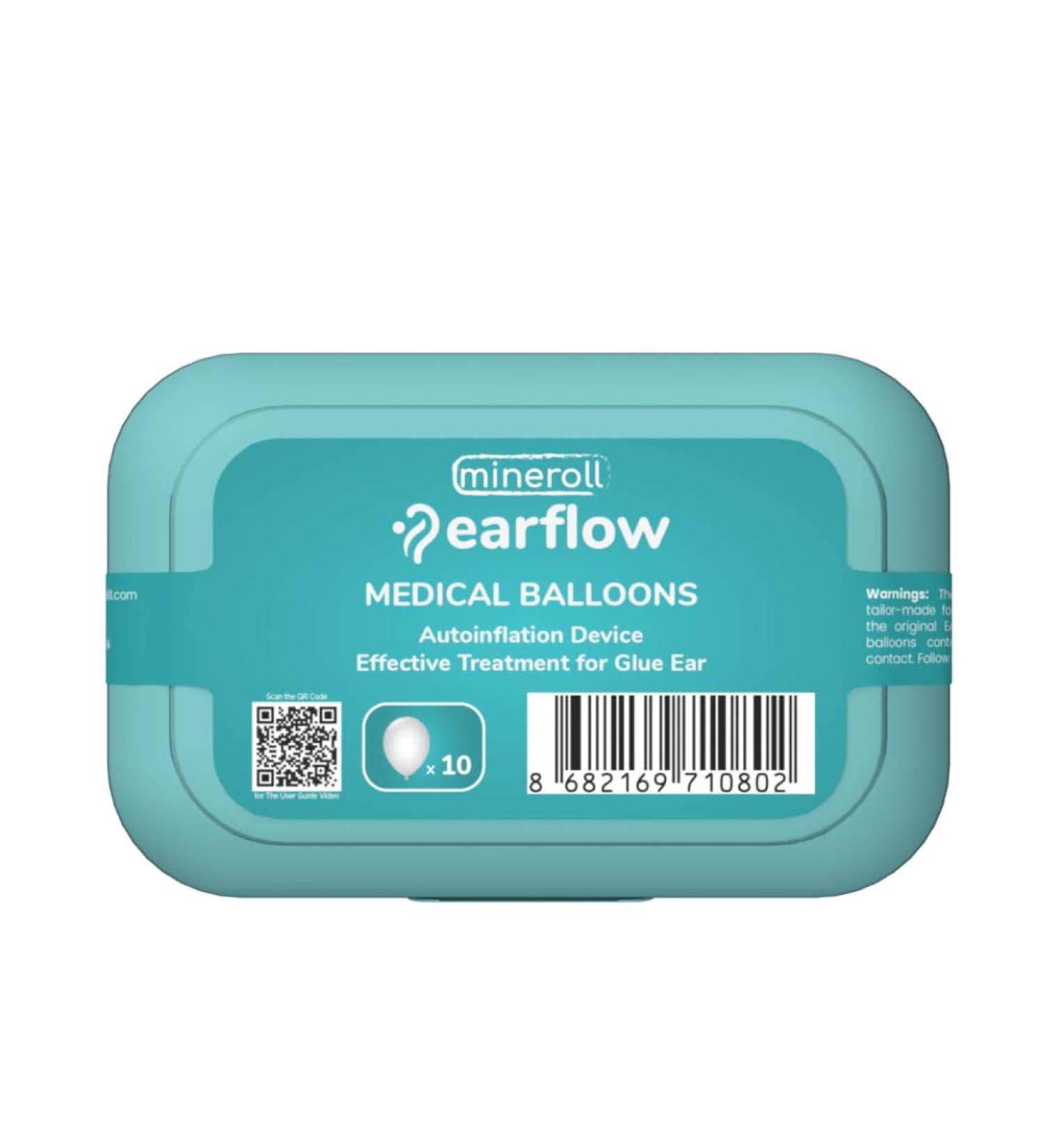 Buy EARFLOW Replacement Medical Balloons - Autoinflation Device for Glue Ear Treatment & Eustachian Tube Dysfunction | Drug-Free Solution for All Ages - Pack of 10 - Buy Online on GoSupps.com