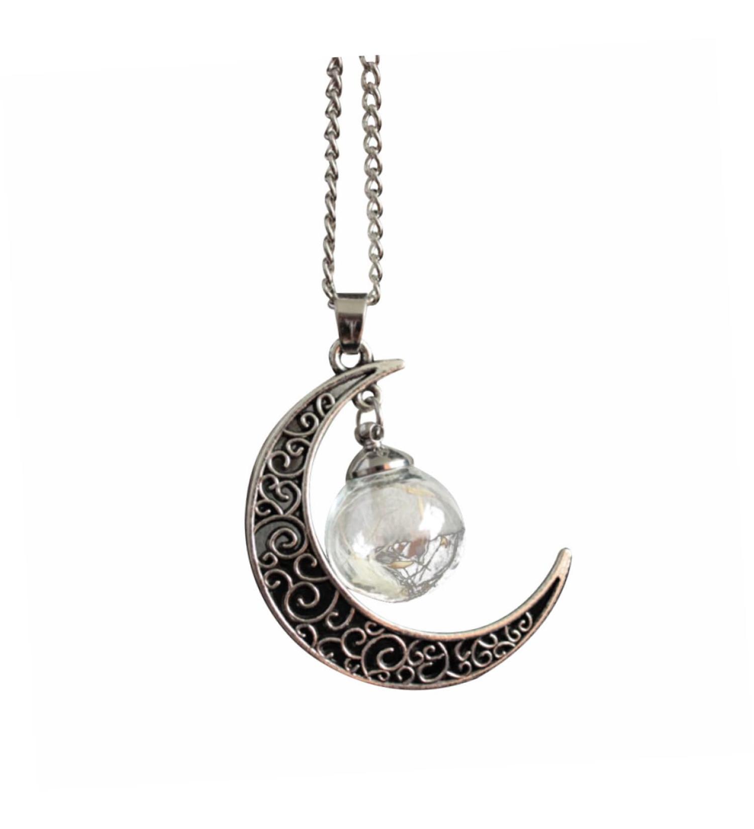 CALLARON Necklaces Moon Necklace Women Necklace Women Chain Dandelion Jewelry Miss - Buy Online on GoSupps.com