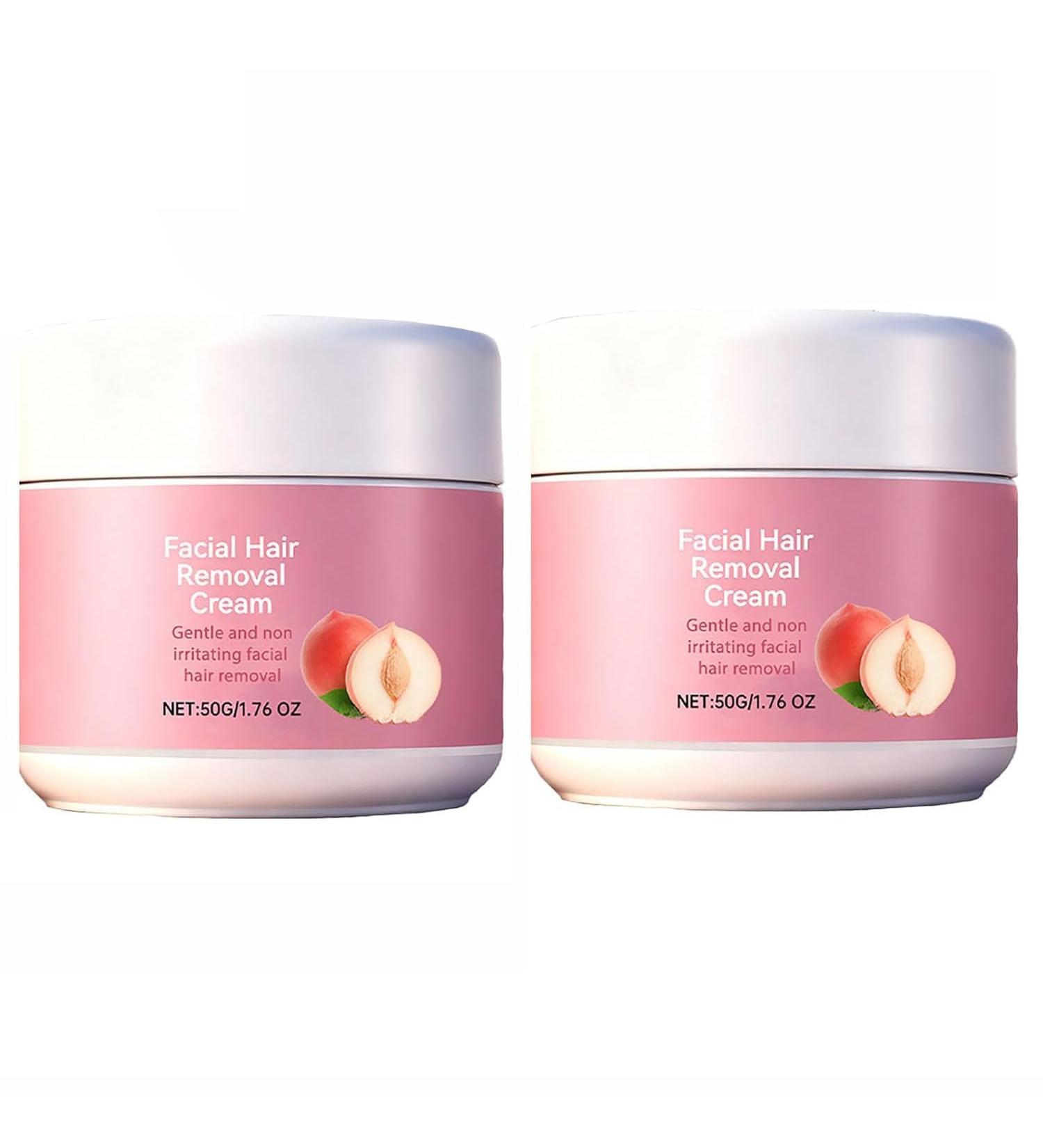 Herbionyx Facial Hair Removal Cream Moisturizing Nourishing NonSticking Fast Gentle and Fast Acting Hair Removal Cream for Face & Lip 2pcs - Buy Online on GoSupps.com