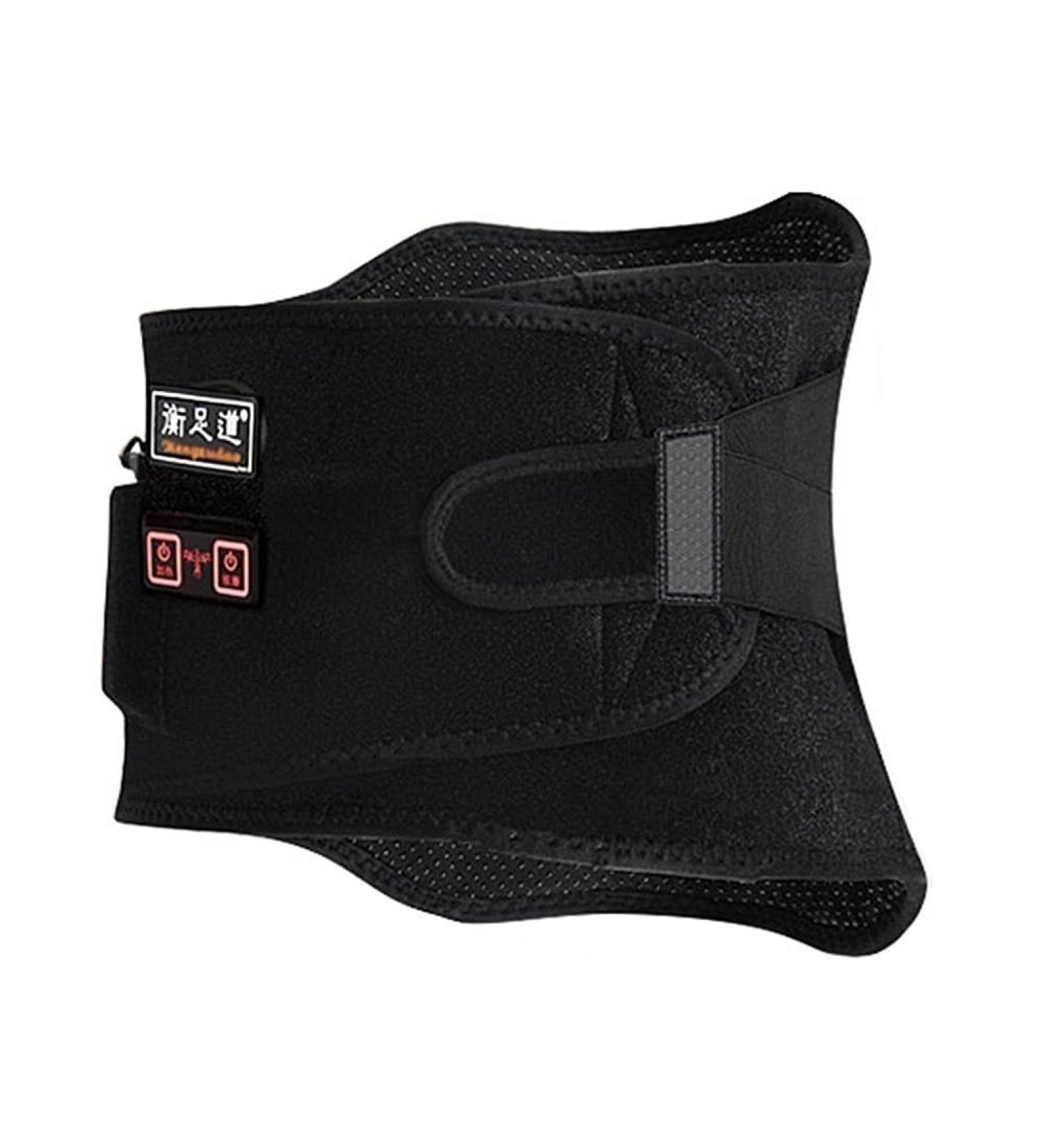 Dorbi Lumber Brace Belt - Electric Heating & Vibration Massage for Sciatica Pain Relief | Lumbar Support for Men & Women - 110 cm - Buy Online on GoSupps.com