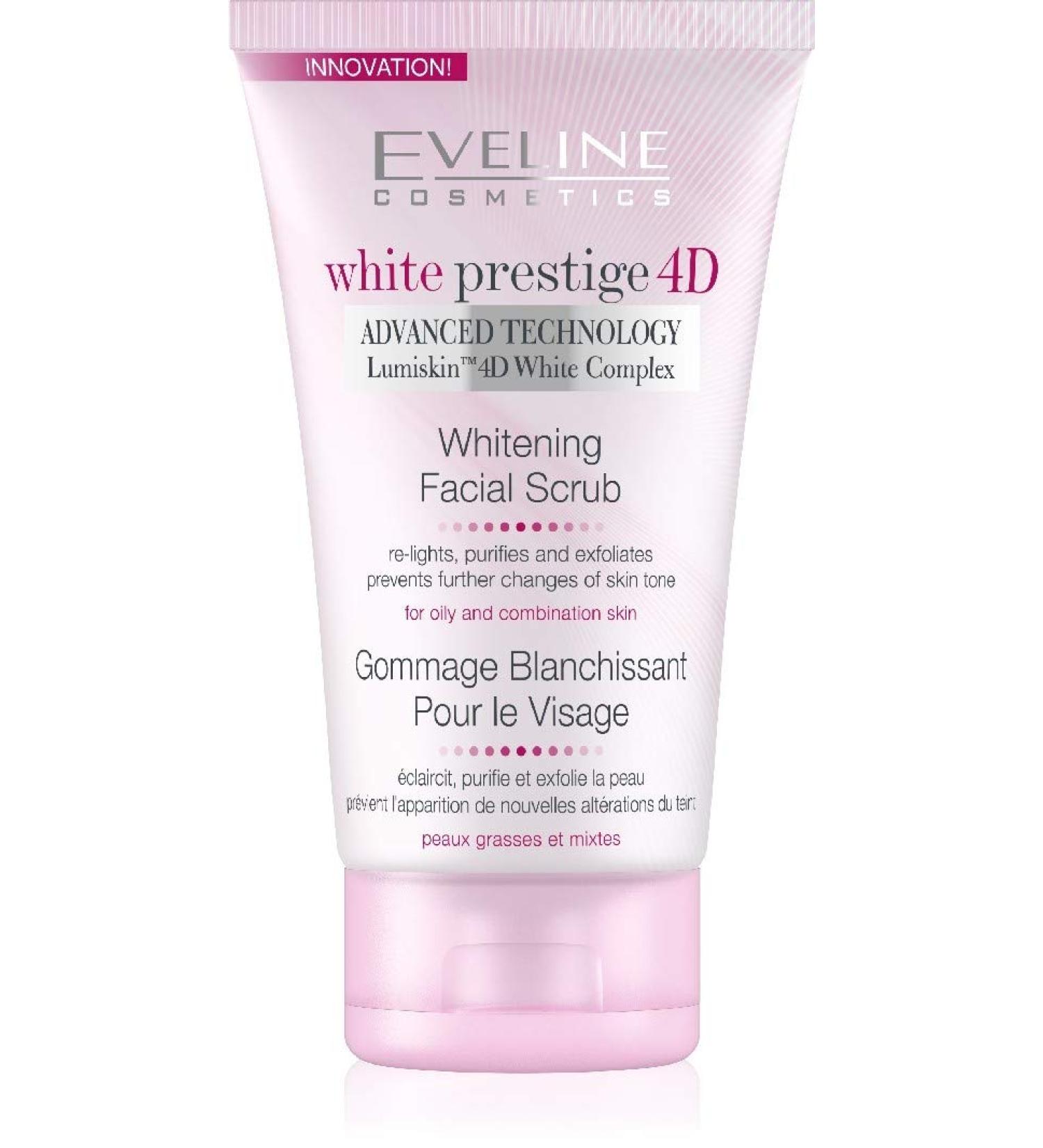 Eveline White Prestige 4D Whitening Facial Surub 150 ML