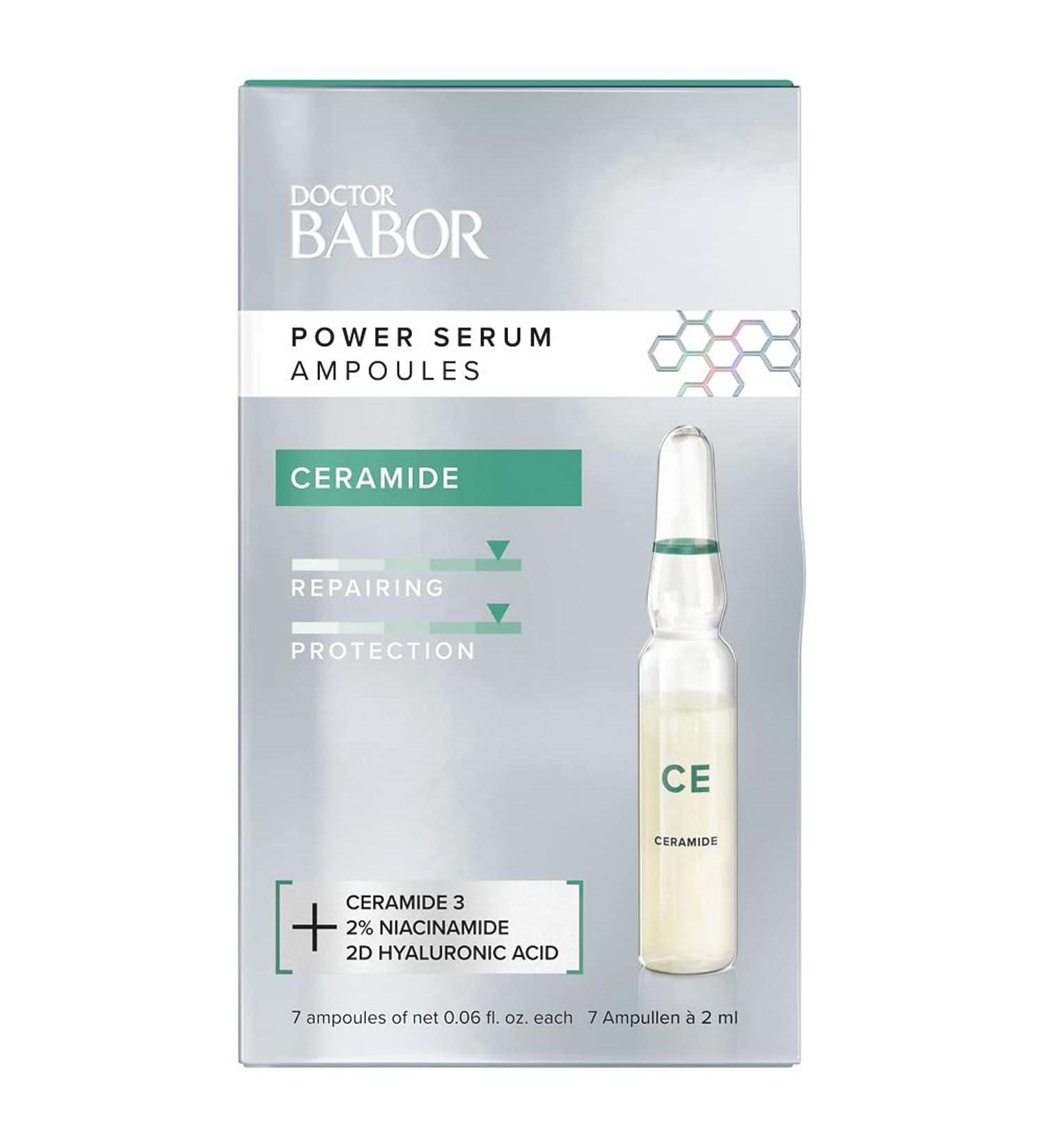 BABOR Power Serum Ampoule - Ceramide & Niacinamide | Repairing Strengthening & Protecting | Vegan Formula | 7-Day Results Worldwide Shipping - Buy Online on GoSupps.com