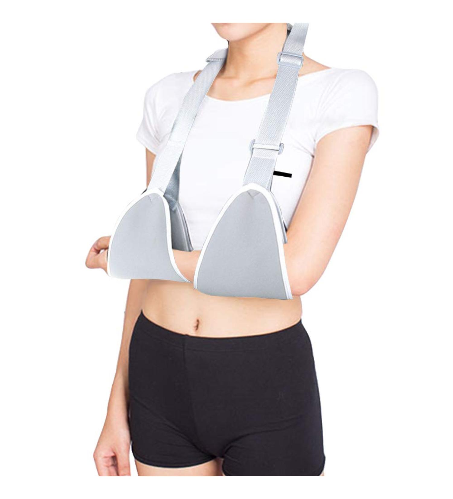 Buy Sonew Adjustable Arm Sling Shoulder Immobilizer | Comfortable Support Brace for Children & Adults - Soft Padded Design - Buy Online on GoSupps.com
