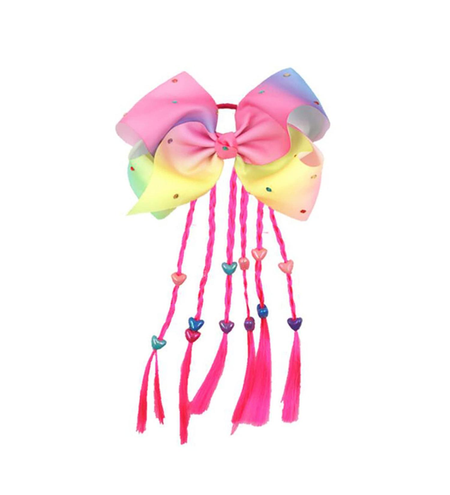 1920s Headband Handmade Hair Ropes Girl Rubber Band Cute Hair Tie Bow Knot Elastic Hair Band Women Girls Hair Accessories Headband (Size : Pink) - Buy Online on GoSupps.com