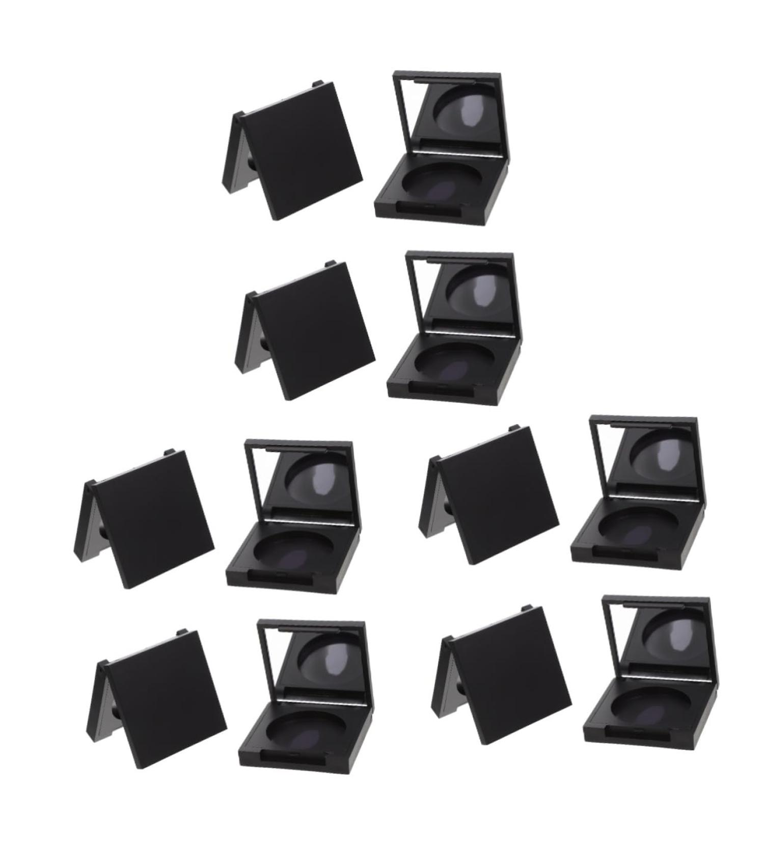 Housoutil 12 Pcs Blush Box Eyeshadow Box Cosmetic Travel Containers Makeup Containers Highlighters Plastic 5x5cmx3pcs Blackx3pcs - Buy Online on GoSupps.com
